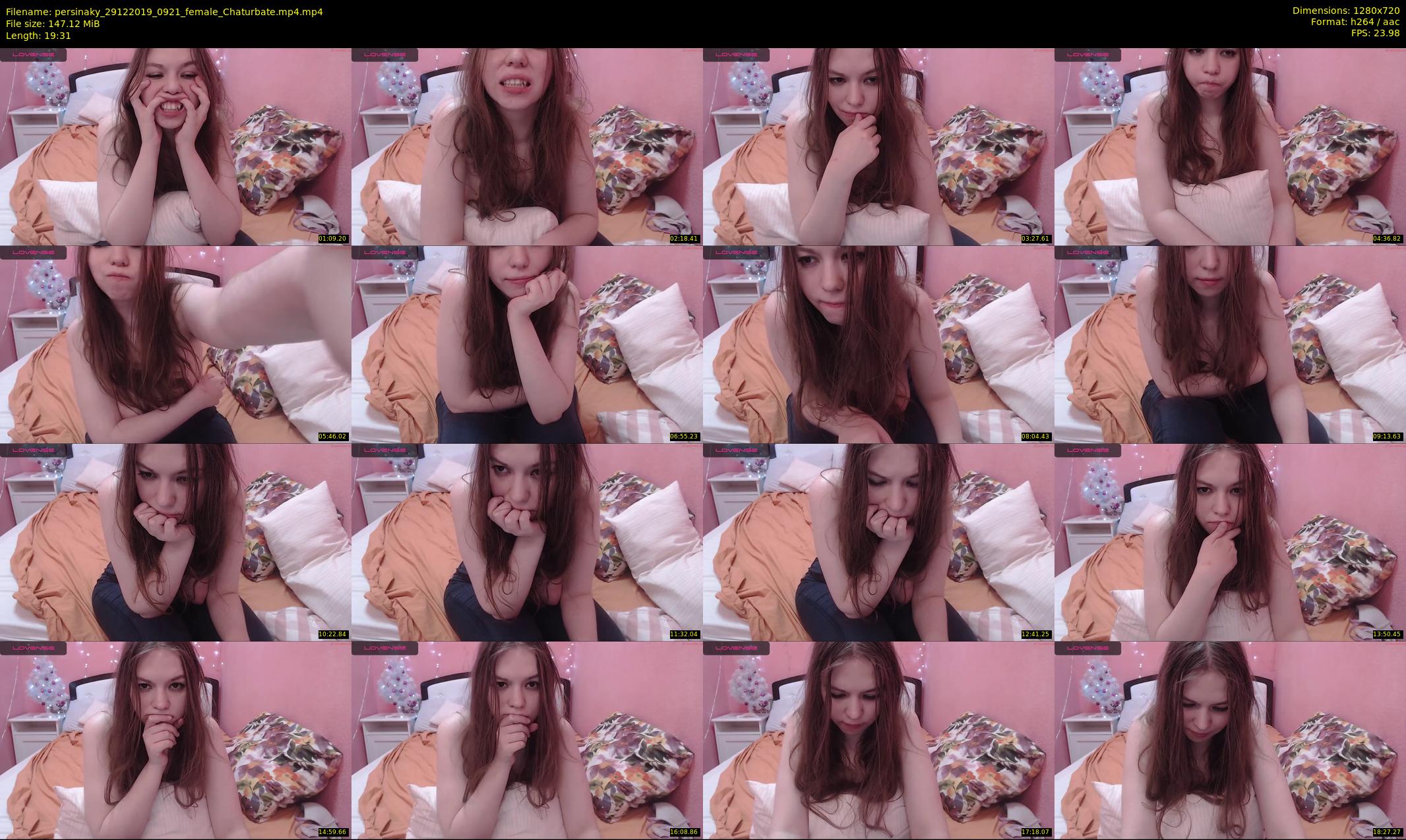 persinaky — 20 minute Chaturbate female cam show recording, 720p, Dec 29, 2019