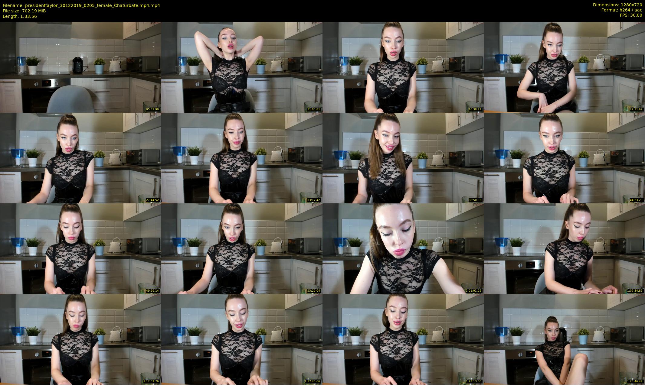 presidenttaylor — 94 minute Chaturbate female cam show recording, 720p, Dec 30, 2019