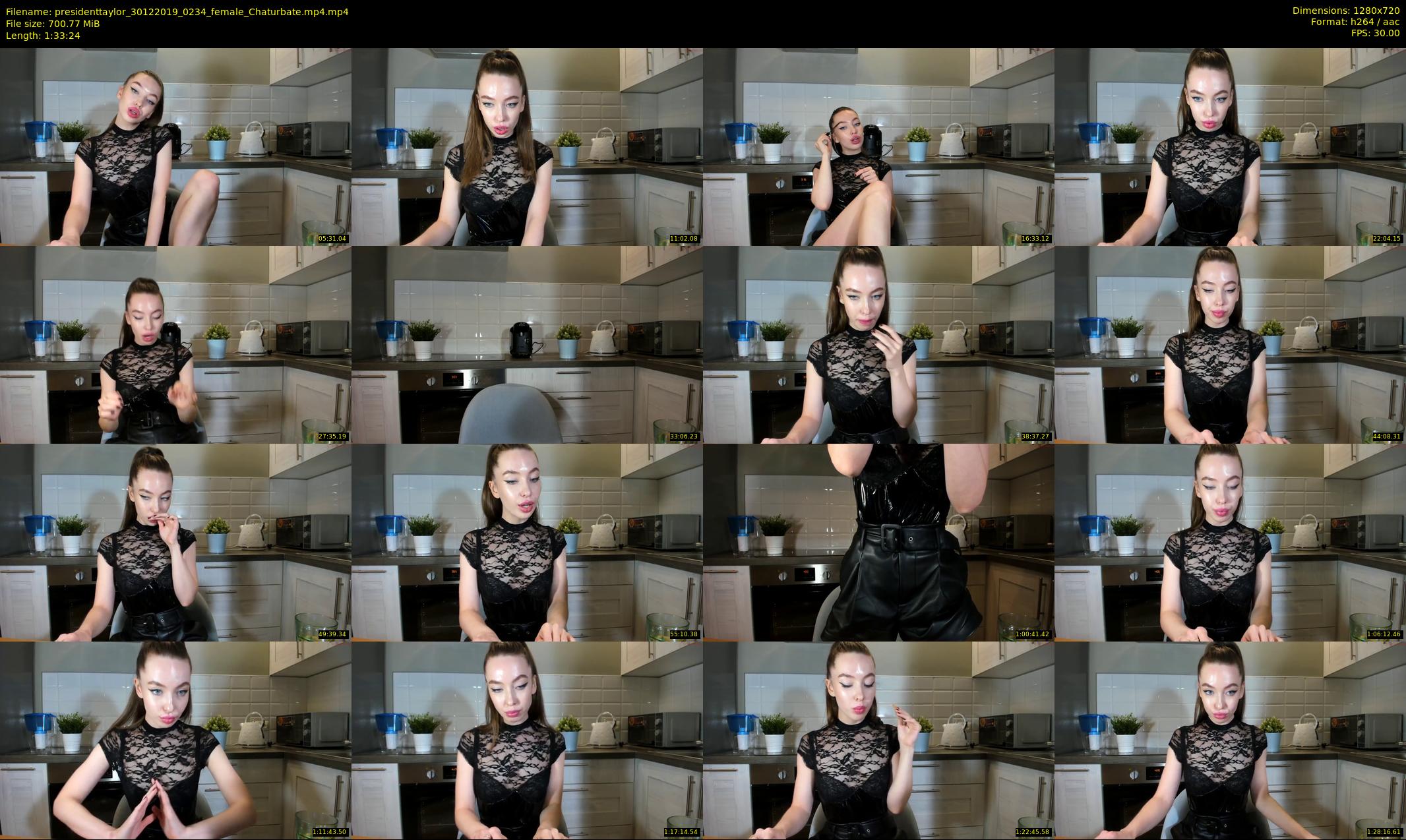presidenttaylor — 94 minute Chaturbate female cam show recording, 720p, Dec 30, 2019