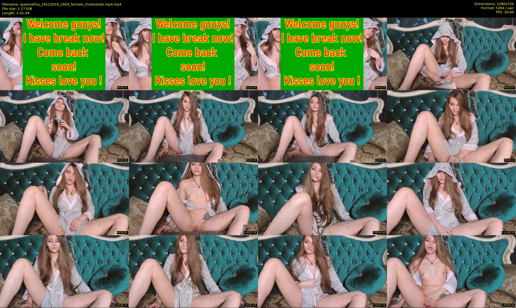 queenafina — 102 minute Chaturbate female cam show recording, 720p, Dec 29, 2019