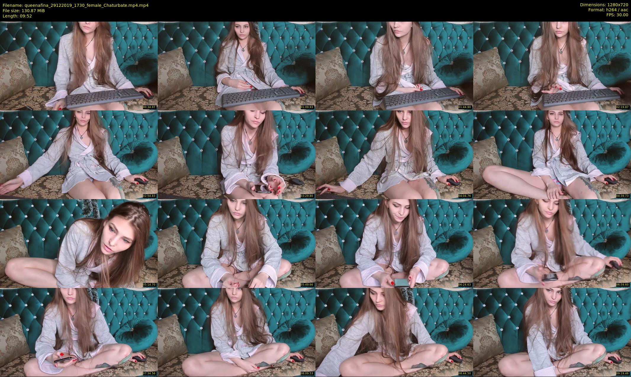 queenafina — 10 minute Chaturbate female cam show recording, 720p, Dec 29, 2019
