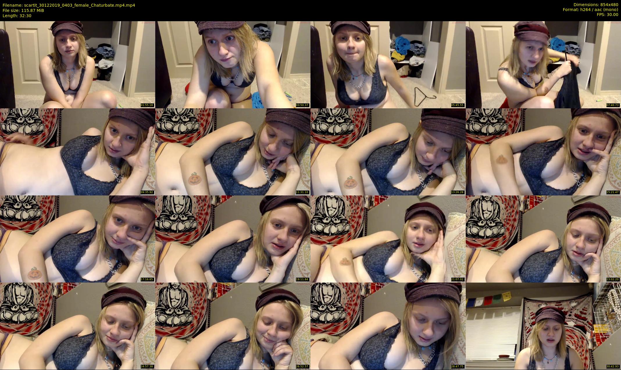scartit — 33 minute Chaturbate female cam show recording, 480p, Dec 30, 2019