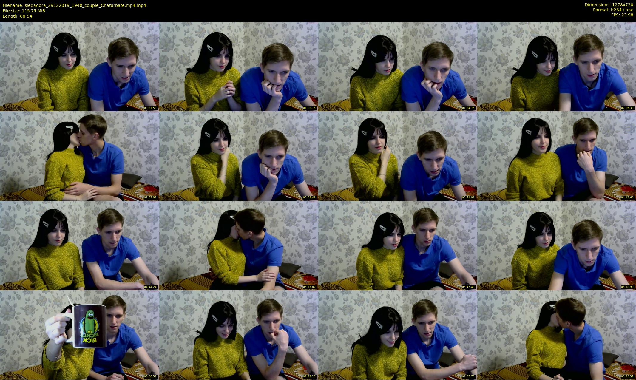 sledadora — 9 minute Chaturbate couple cam show recording, 720p, Dec 29, 2019