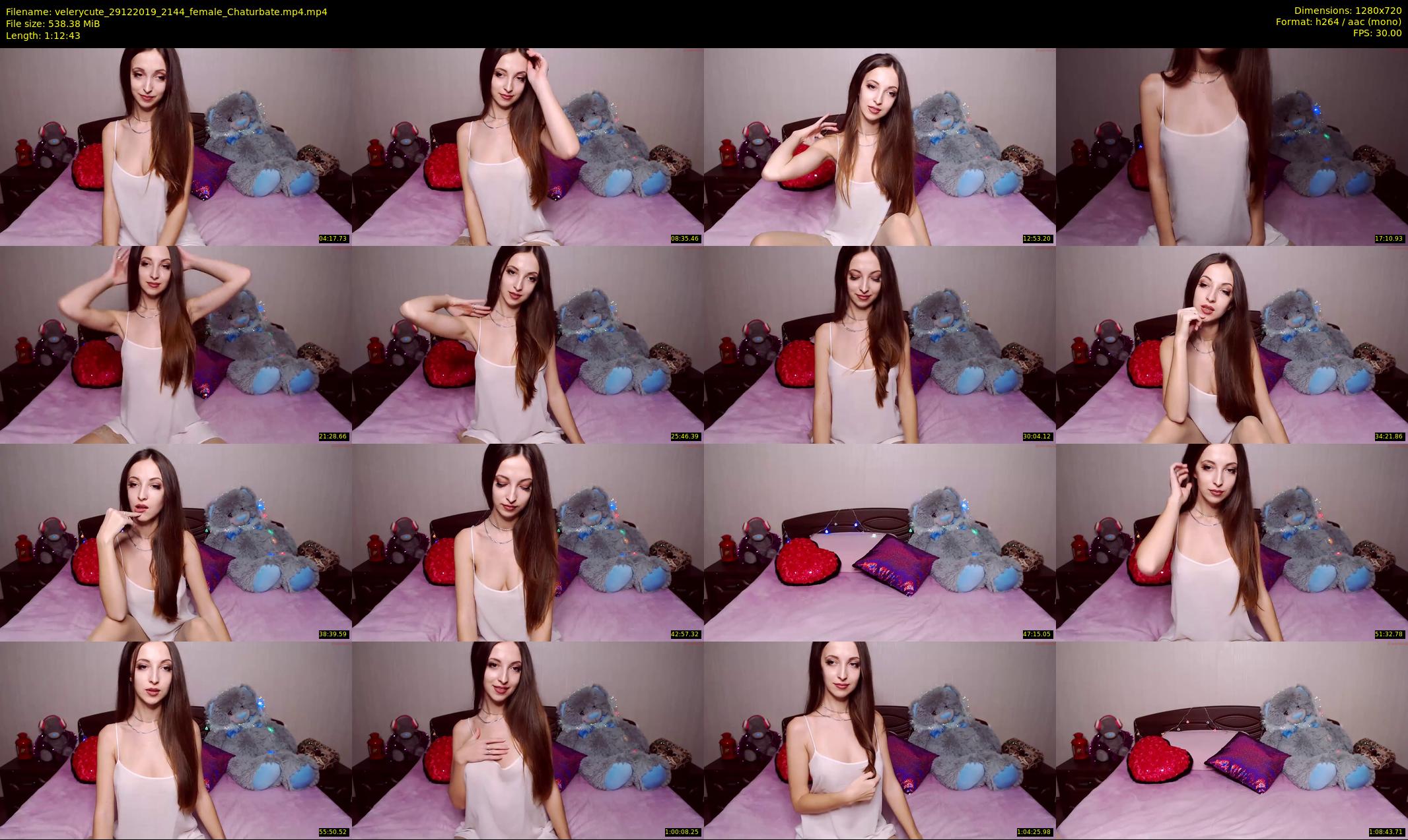 velerycute — 73 minute Chaturbate female cam show recording, 720p, Dec 29, 2019