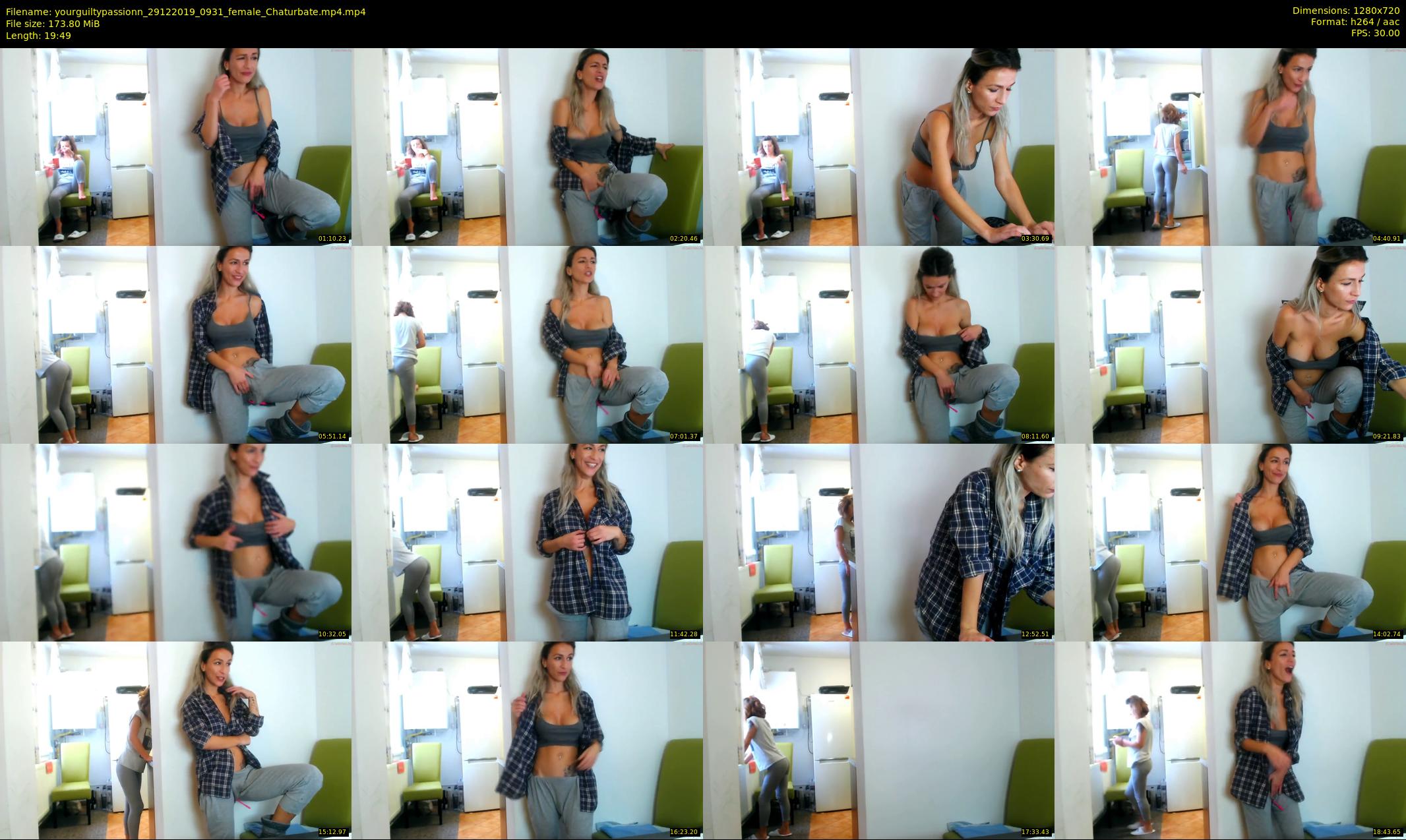 yourguiltypassionn — 20 minute Chaturbate female cam show recording, 720p, Dec 29, 2019