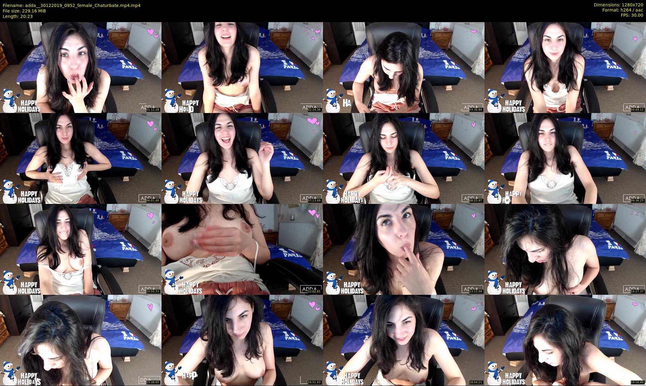 adda_ — 21 minute Chaturbate female cam show recording, 720p, Dec 30, 2019