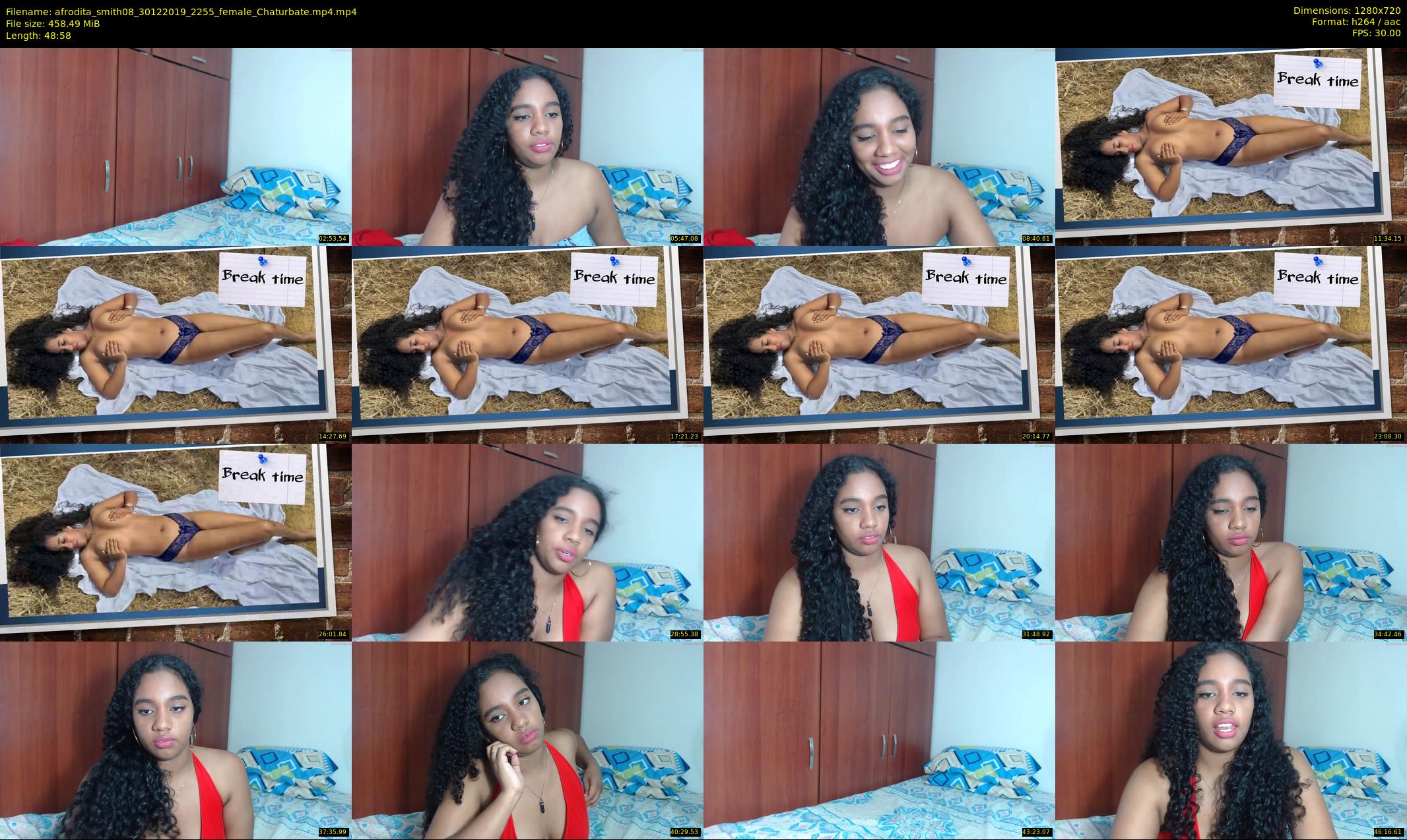 afrodita_smith08 — 49 minute Chaturbate female cam show recording, 720p, Dec 30, 2019