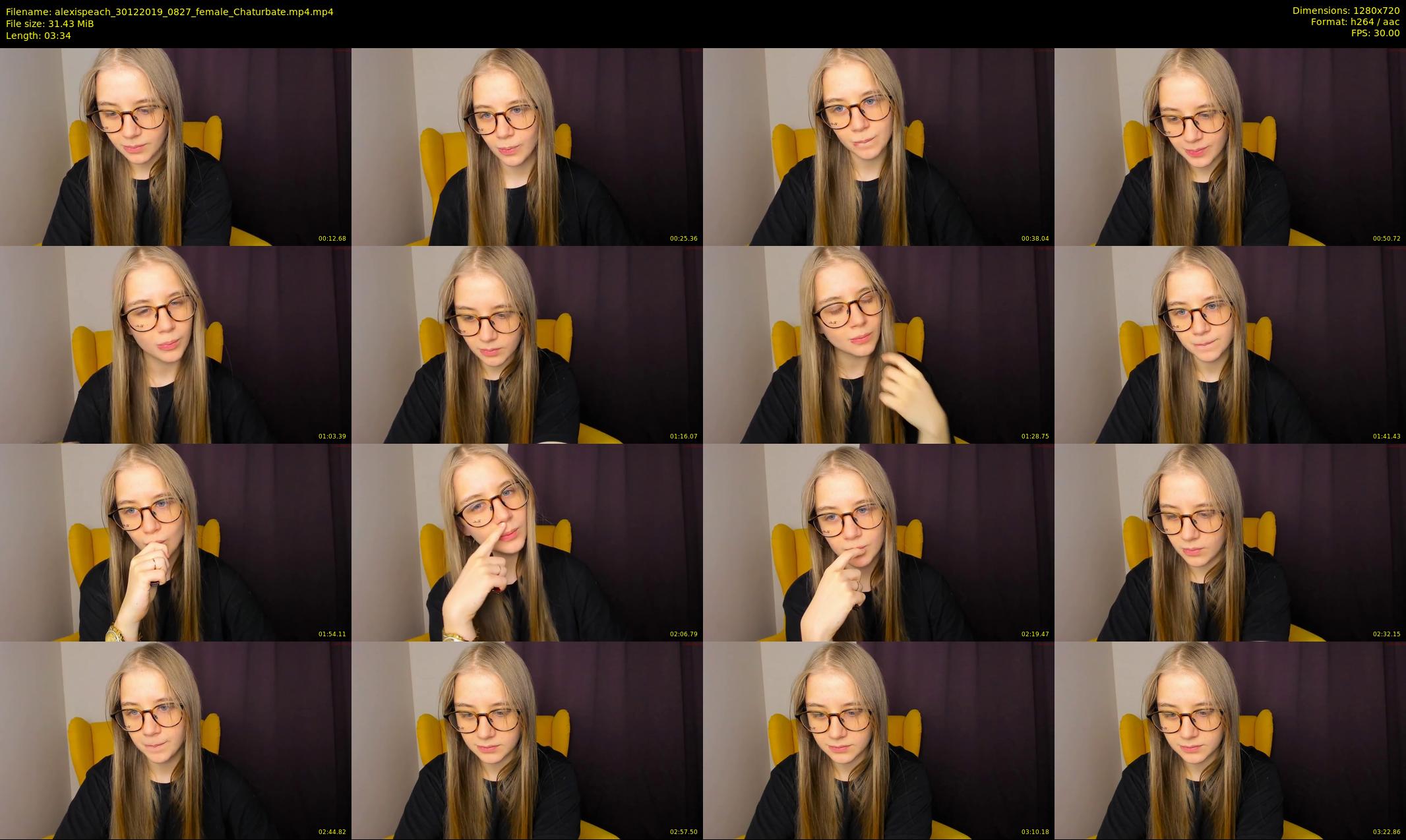 alexispeach — 4 minute Chaturbate female cam show recording, 720p, Dec 30, 2019
