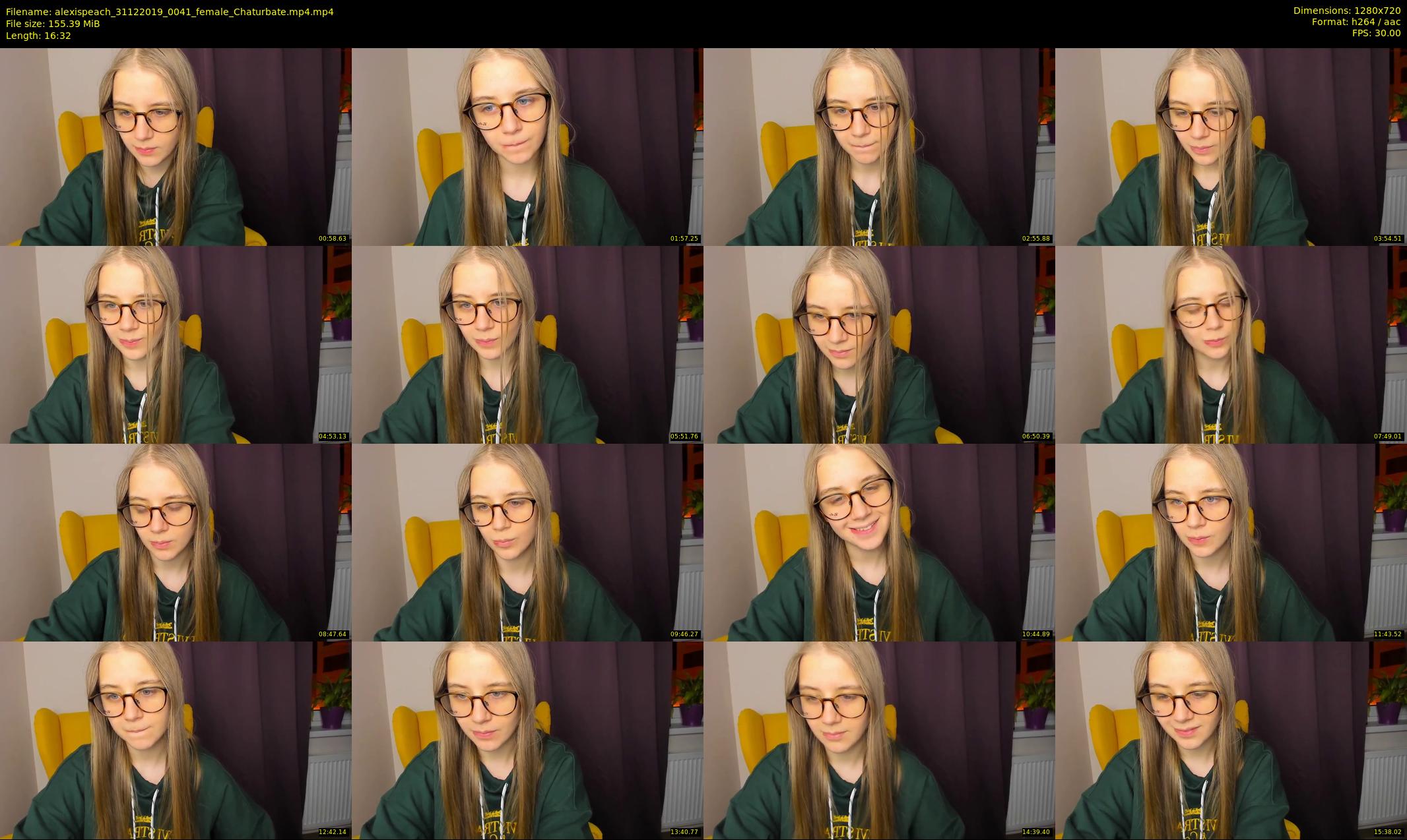 alexispeach — 17 minute Chaturbate female cam show recording, 720p, Dec 31, 2019