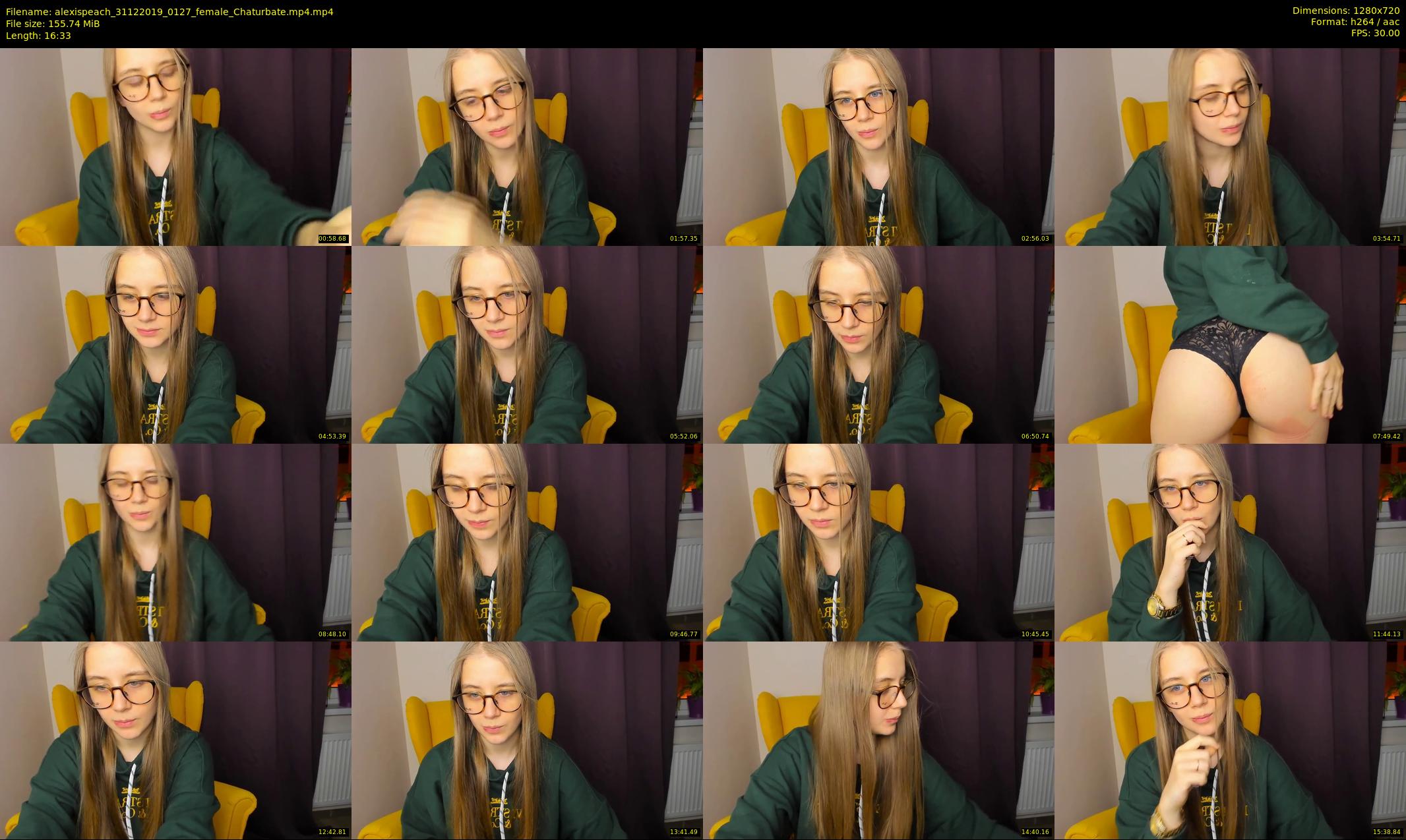 alexispeach — 17 minute Chaturbate female cam show recording, 720p, Dec 31, 2019
