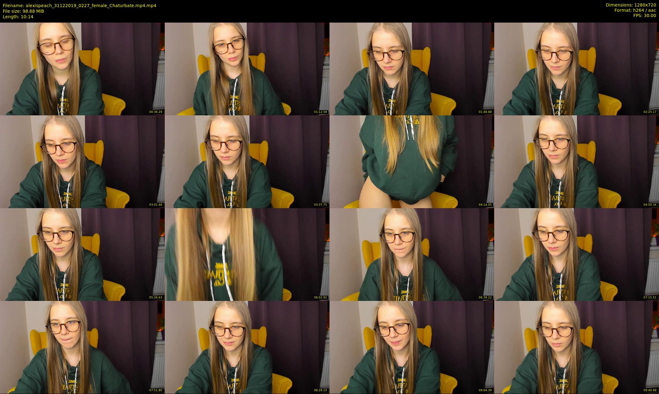 alexispeach — 11 minute Chaturbate female cam show recording, 720p, Dec 31, 2019