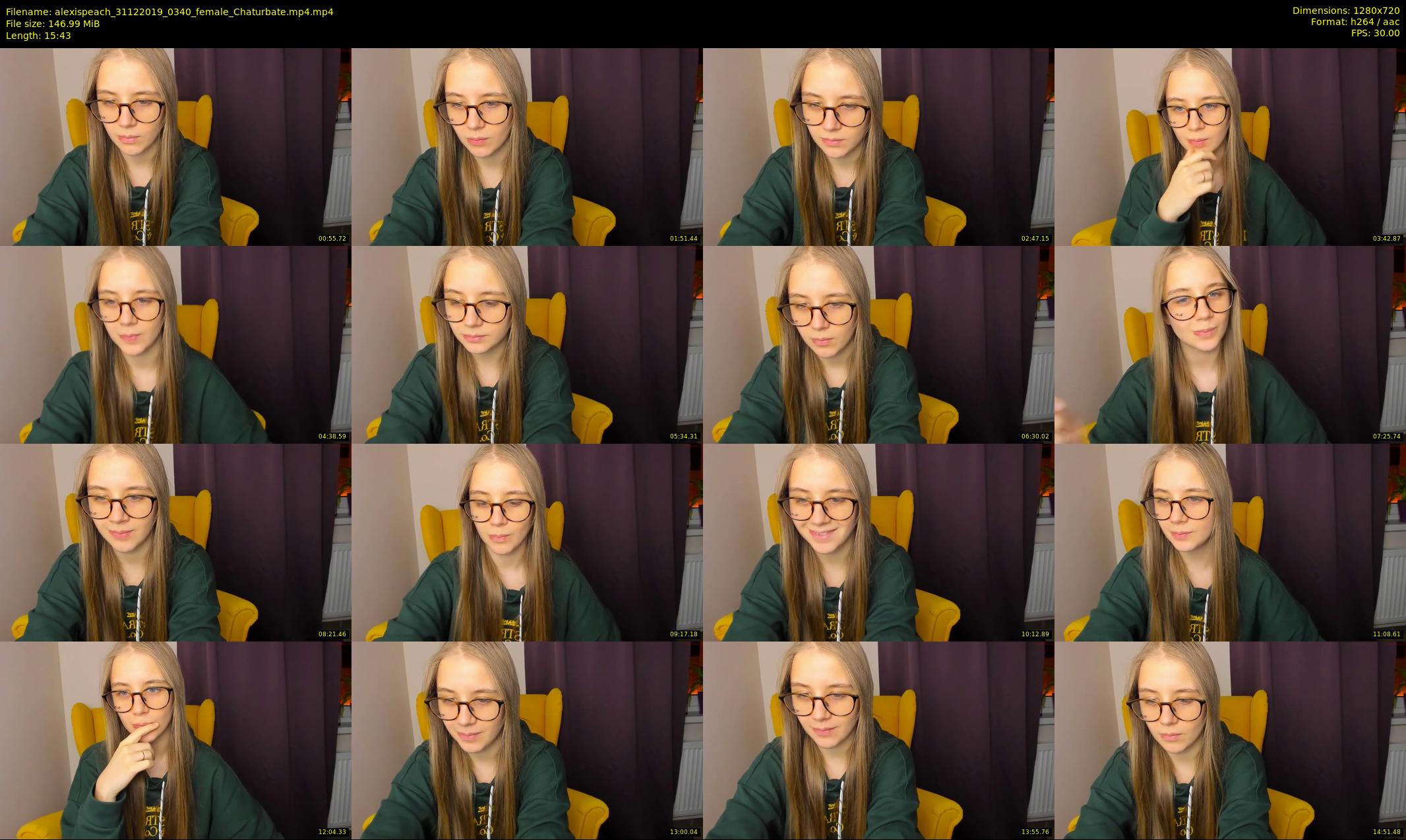 alexispeach — 16 minute Chaturbate female cam show recording, 720p, Dec 31, 2019