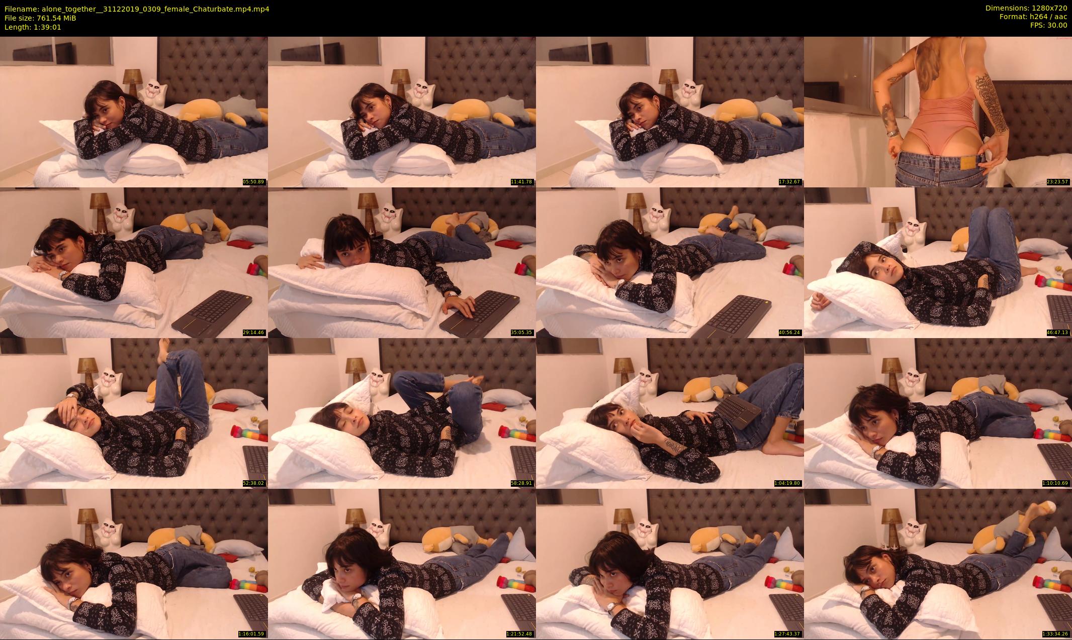 alone_together_ — 100 minute Chaturbate female cam show recording, 720p, Dec 31, 2019
