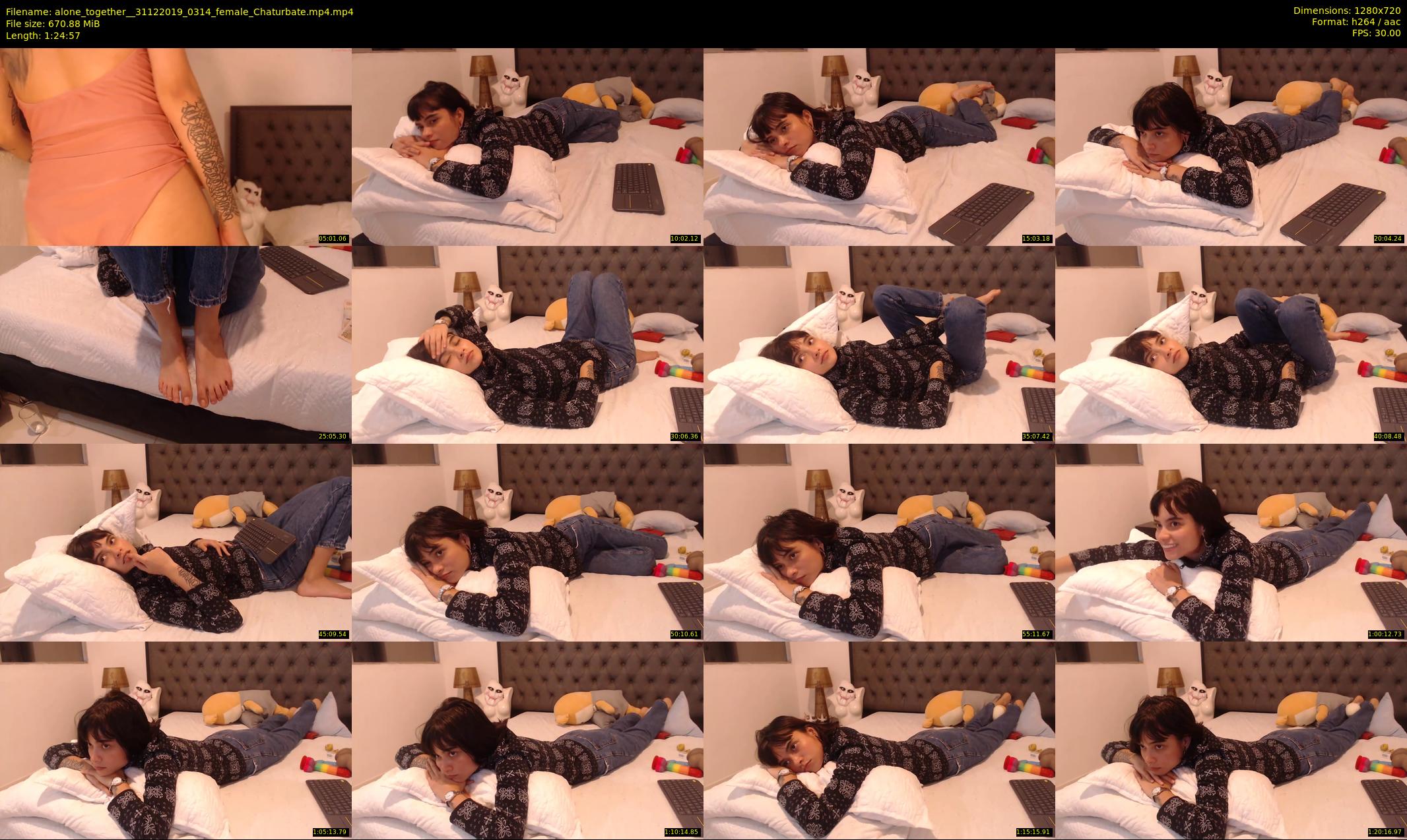 alone_together_ — 85 minute Chaturbate female cam show recording, 720p, Dec 31, 2019