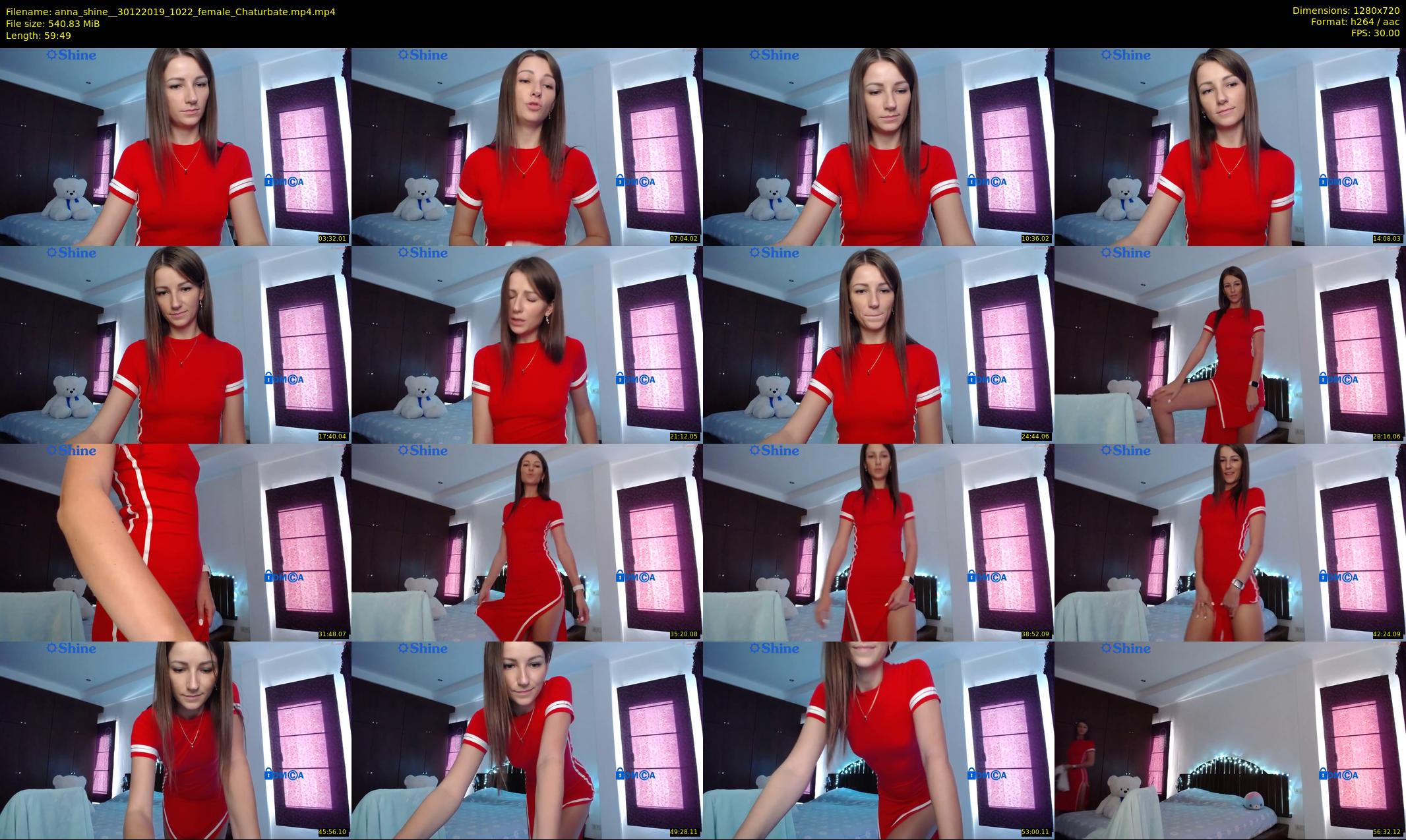 anna_shine_ — 60 minute Chaturbate female cam show recording, 720p, Dec 30, 2019