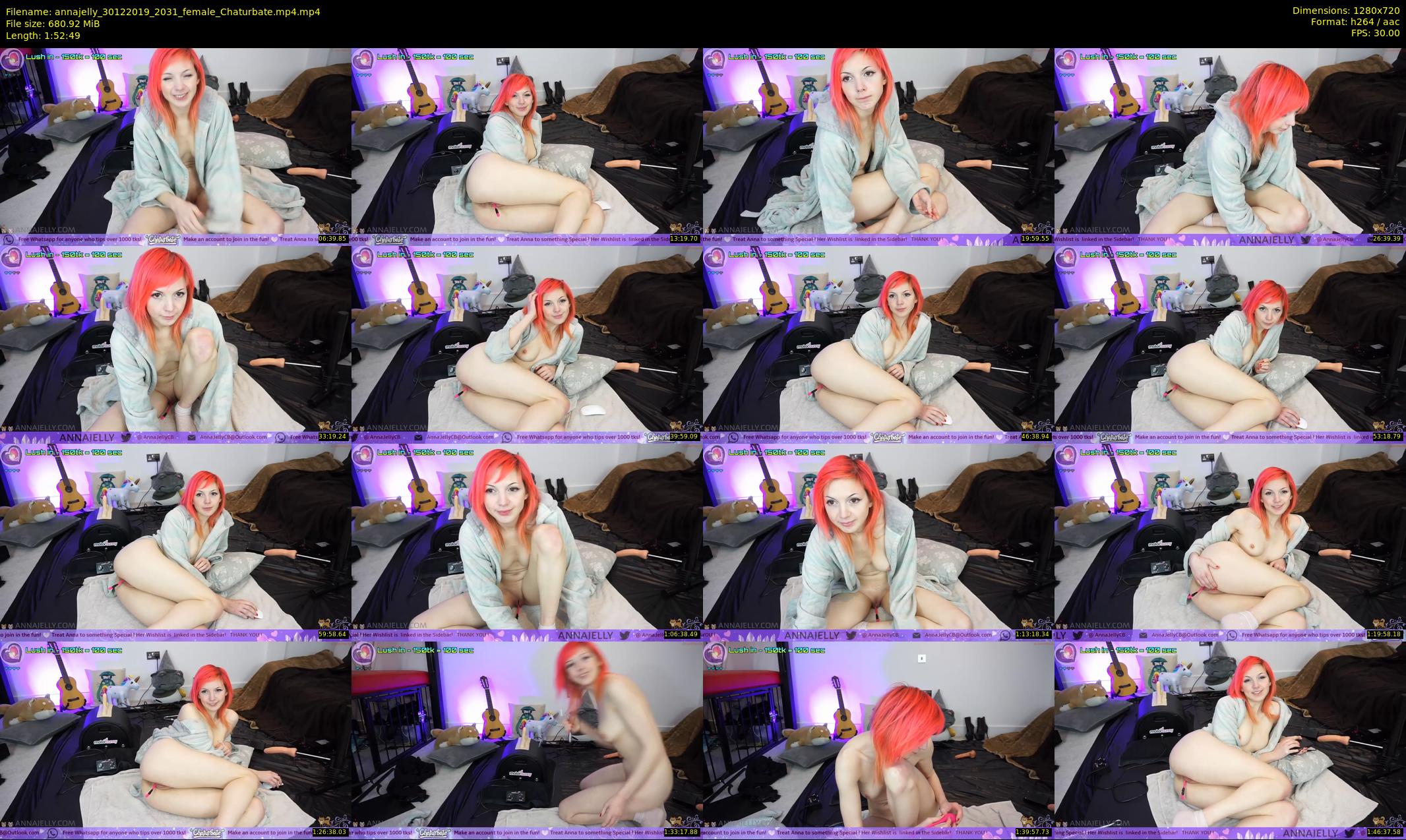 annajelly — 113 minute Chaturbate couple cam show recording, 720p, Dec 30, 2019