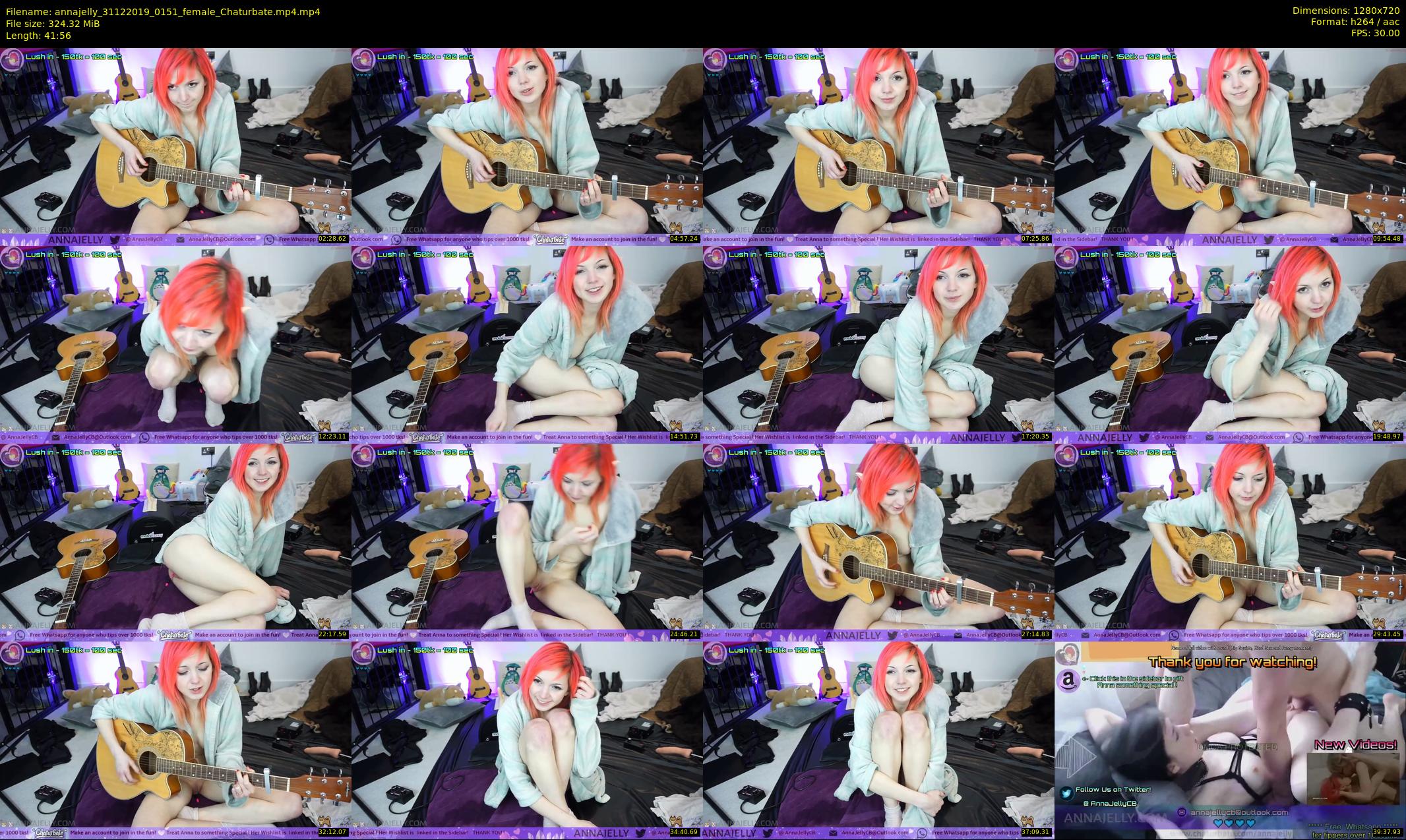 annajelly — 42 minute Chaturbate couple cam show recording, 720p, Dec 31, 2019