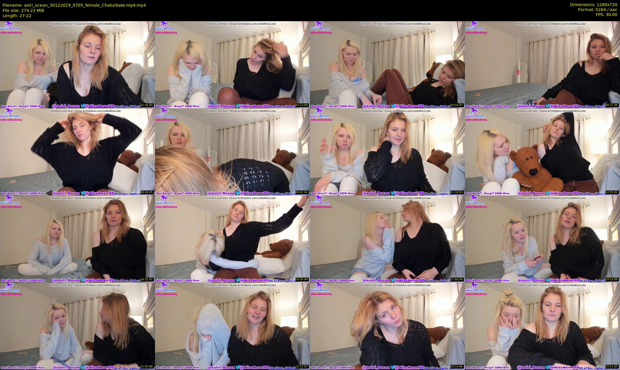 asiri_ocean — 28 minute Chaturbate female cam show recording, 720p, Dec 30, 2019
