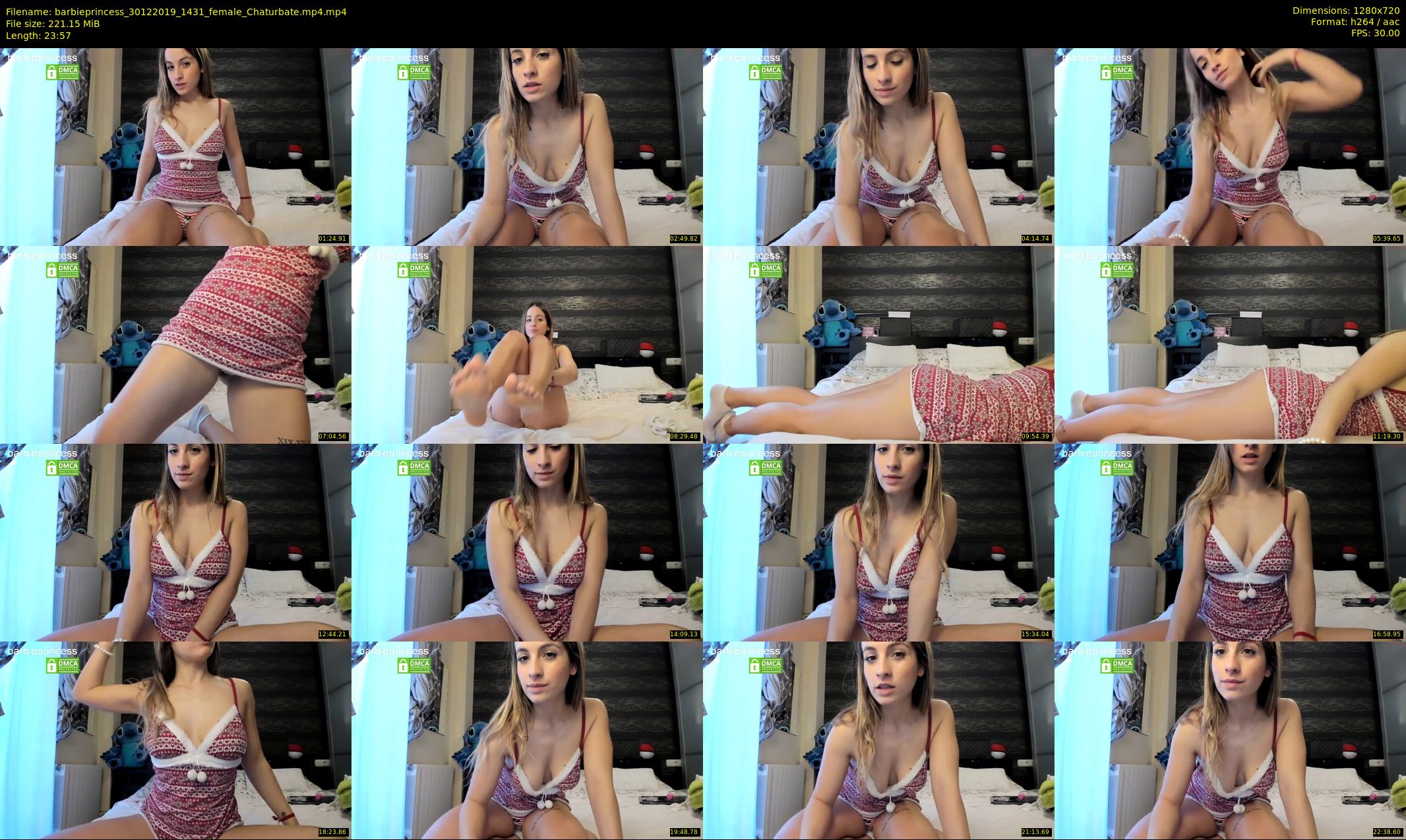 barbieprincess — 24 minute Chaturbate female cam show recording, 720p, Dec 30, 2019