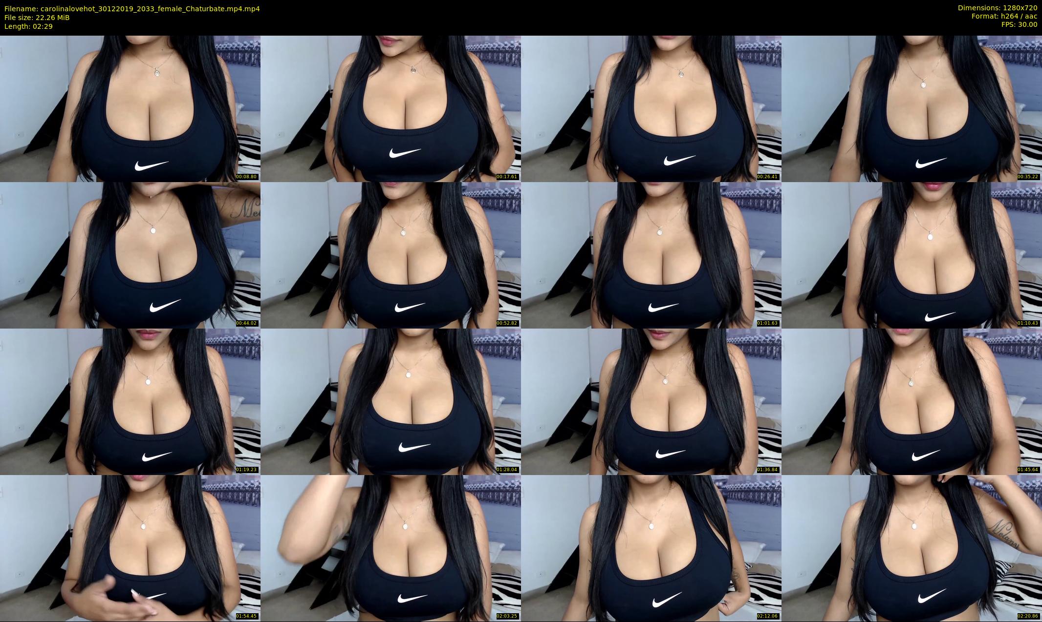 carolinalovehot — 3 minute Chaturbate female cam show recording, 720p, Dec 30, 2019