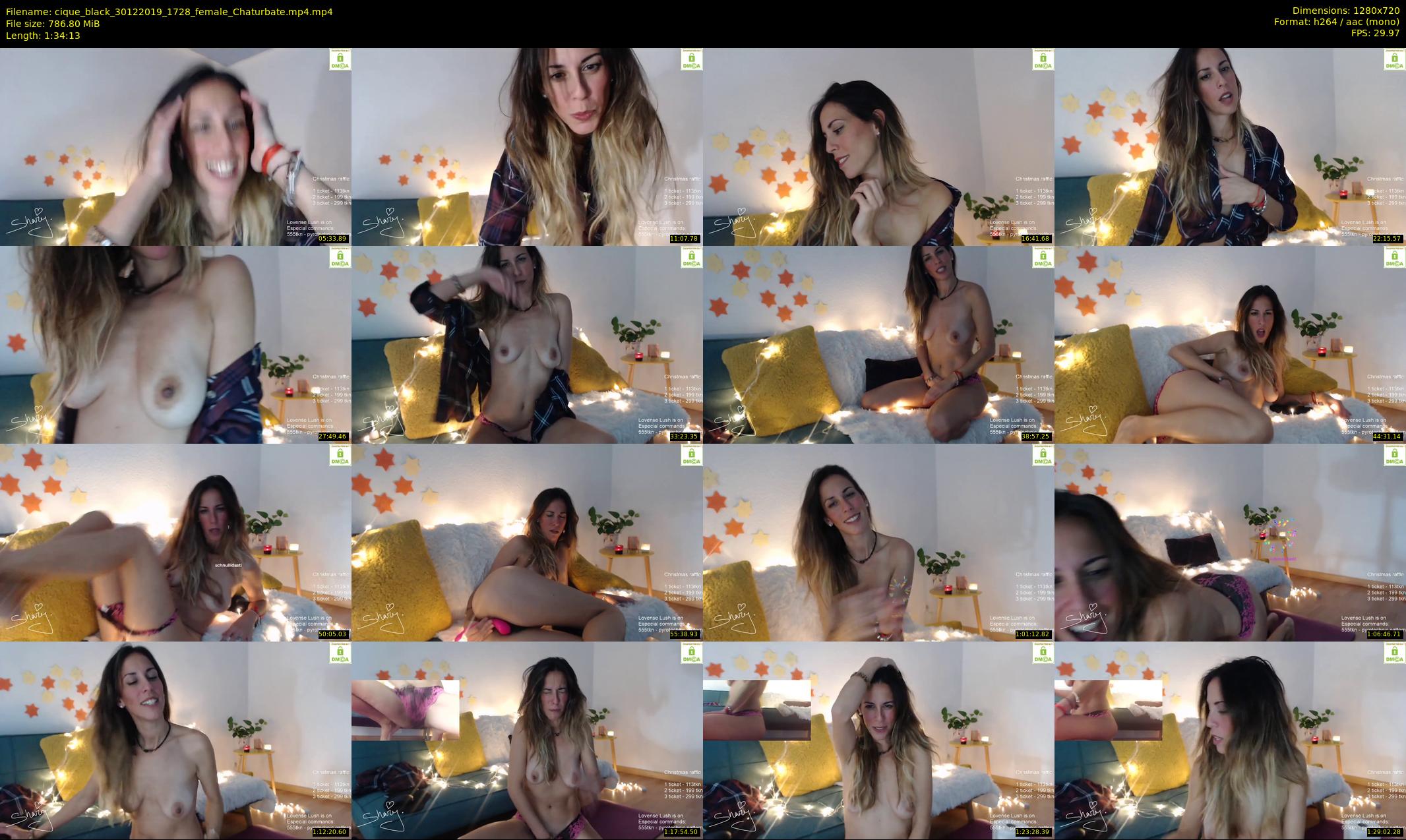cique_black — 95 minute Chaturbate female cam show recording, 720p, Dec 30, 2019