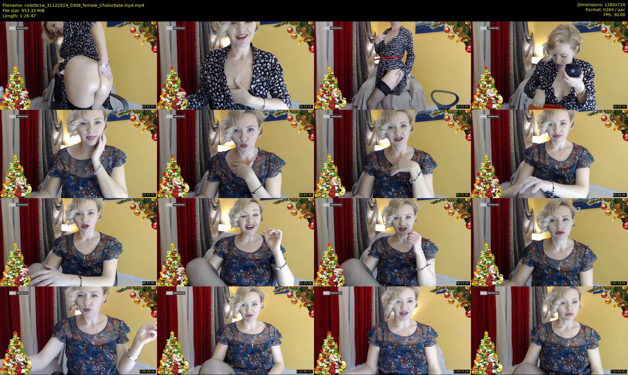 colette1w — 87 minute Chaturbate female cam show recording, 720p, Dec 31, 2019