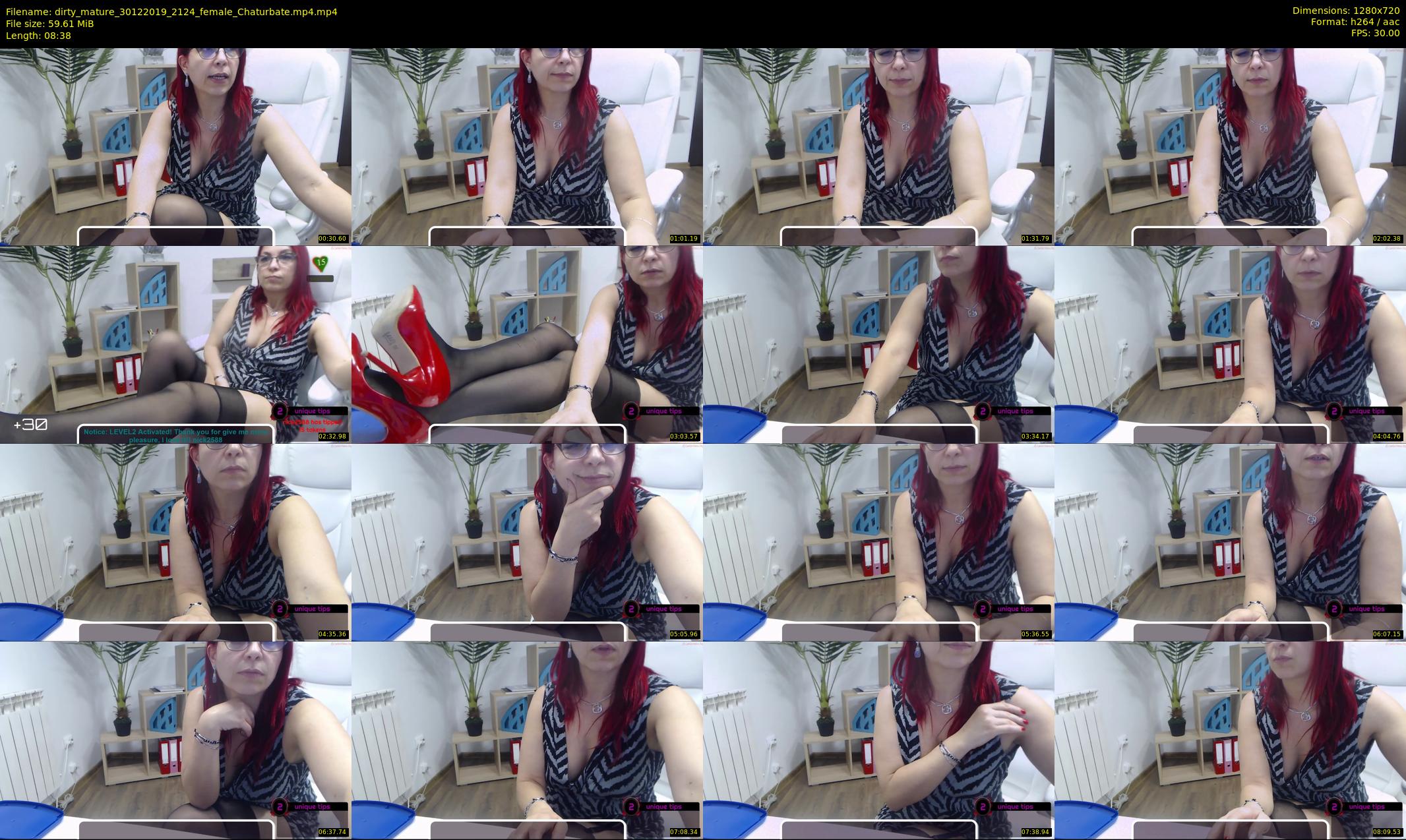dirty_mature — 9 minute Chaturbate female cam show recording, 720p, Dec 30, 2019