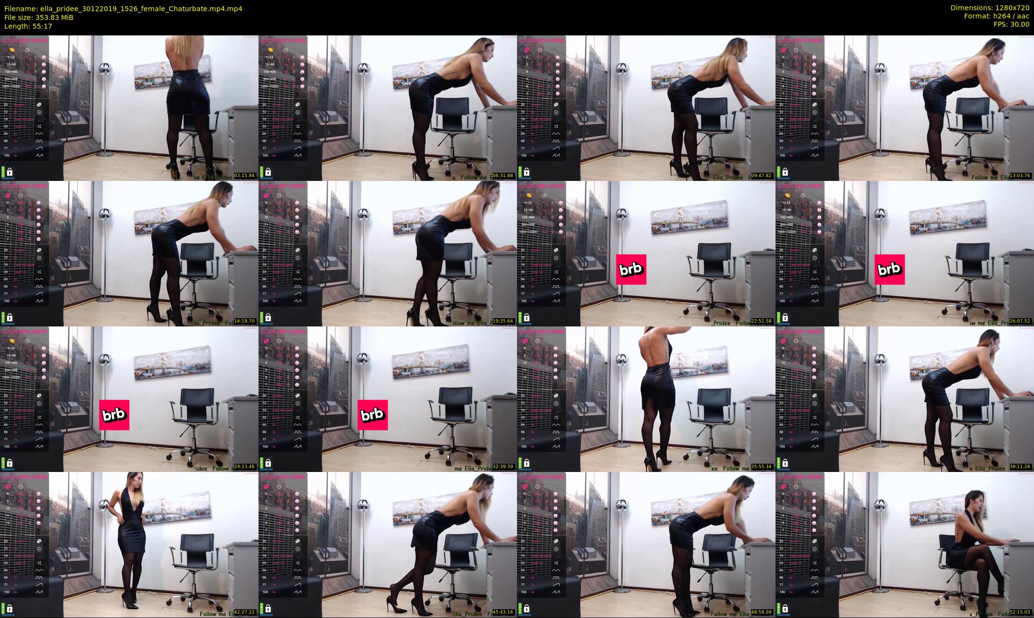ella_pridee — 56 minute Chaturbate female cam show recording, 720p, Dec 30, 2019