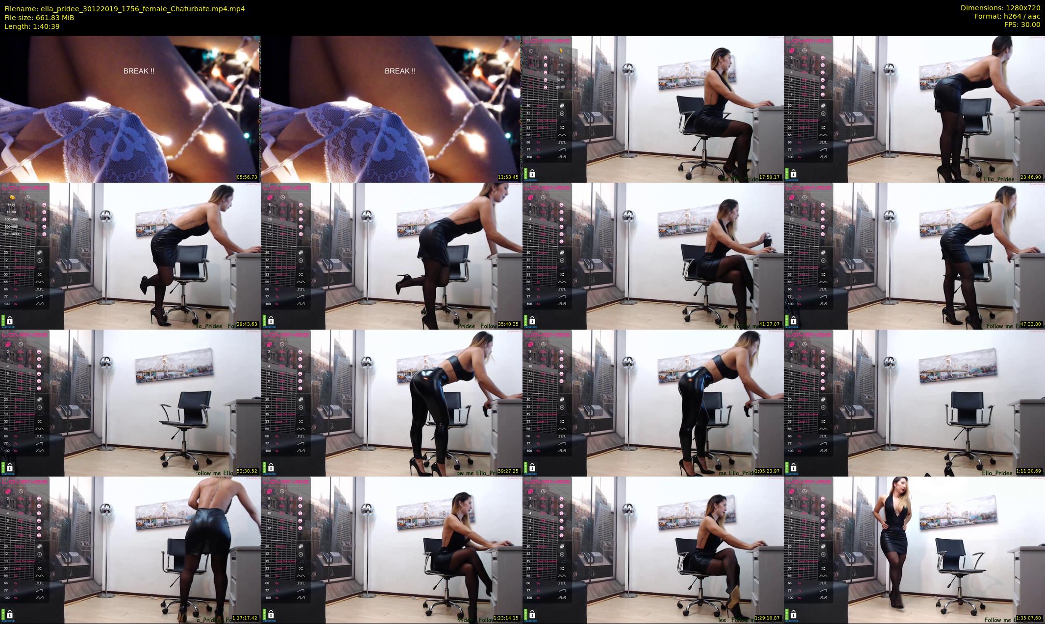 ella_pridee — 101 minute Chaturbate female cam show recording, 720p, Dec 30, 2019