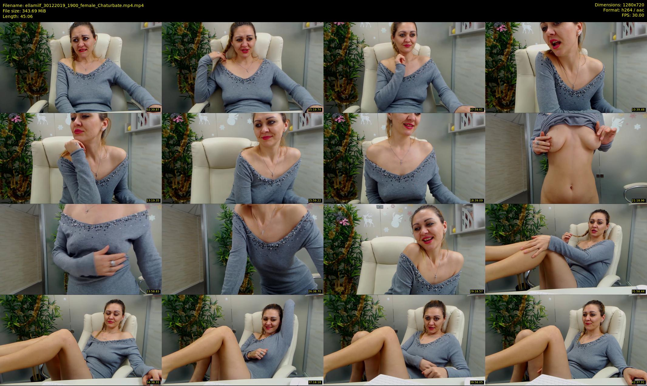 ellamilf — 46 minute Chaturbate female cam show recording, 720p, Dec 30, 2019