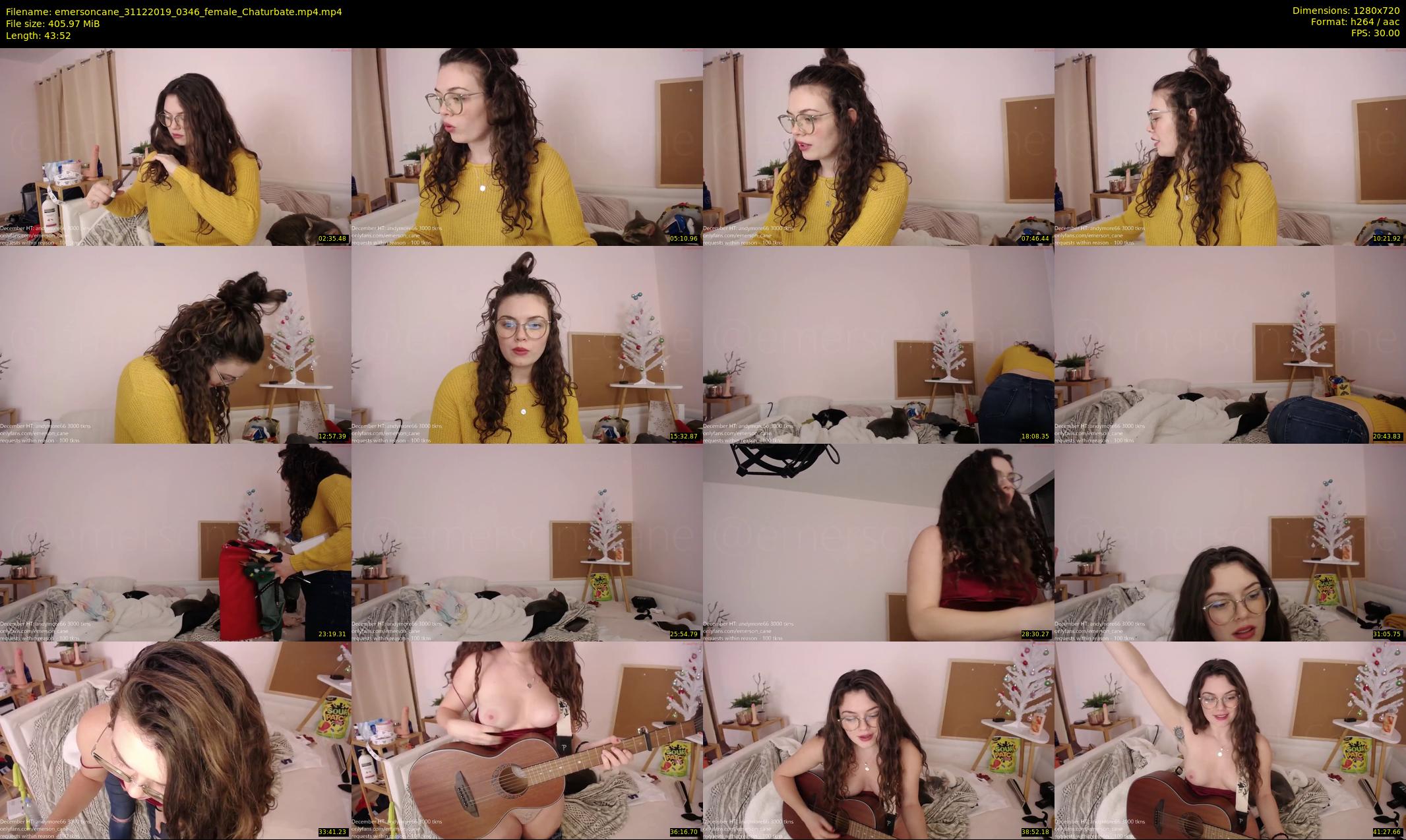 emersoncane — 44 minute Chaturbate female cam show recording, 720p, Dec 31, 2019