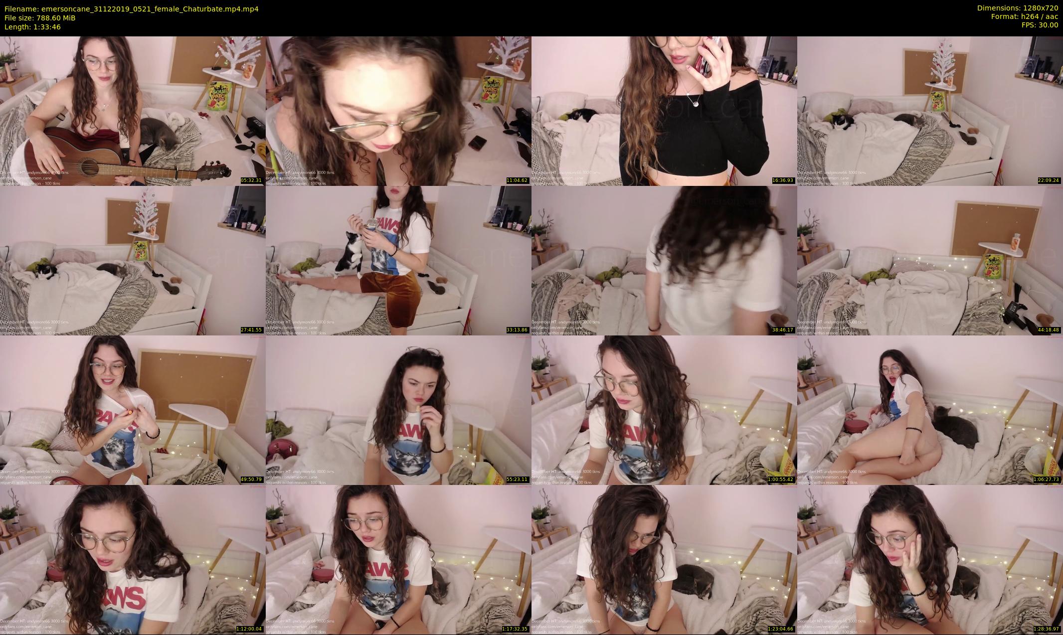 emersoncane — 94 minute Chaturbate female cam show recording, 720p, Dec 31, 2019