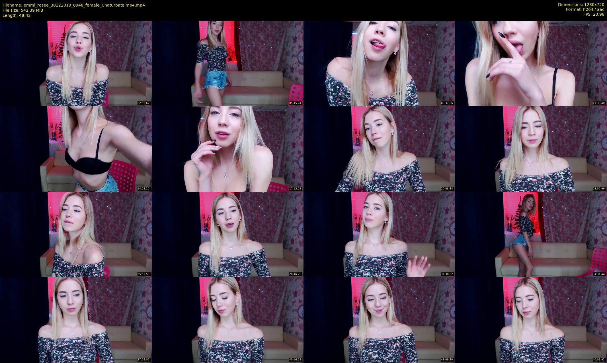 emmi_rosee — 49 minute Chaturbate female cam show recording, 720p, Dec 30, 2019