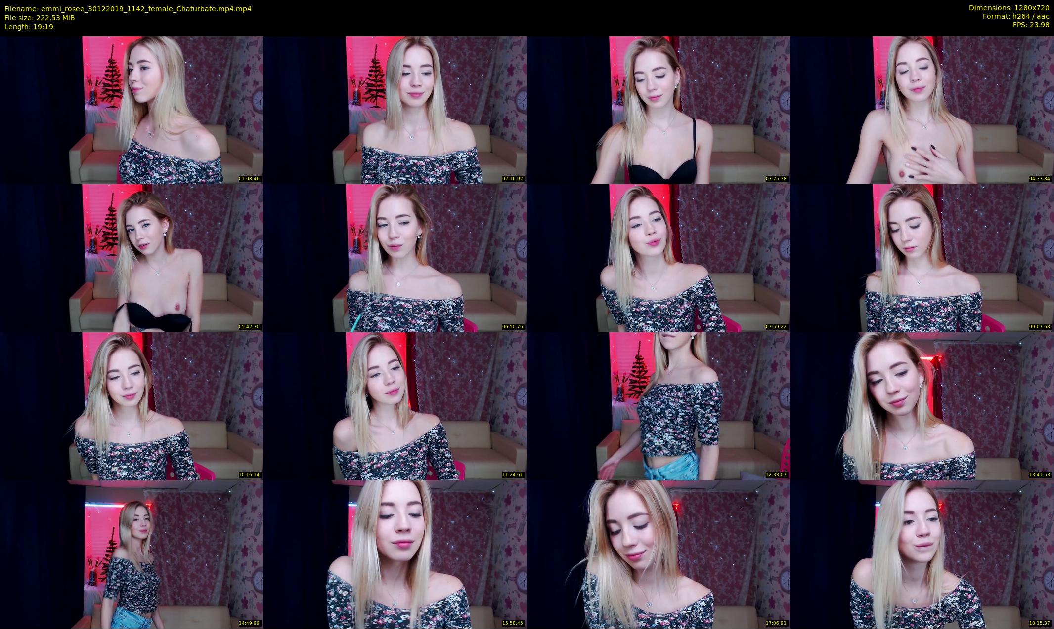 emmi_rosee — 20 minute Chaturbate female cam show recording, 720p, Dec 30, 2019