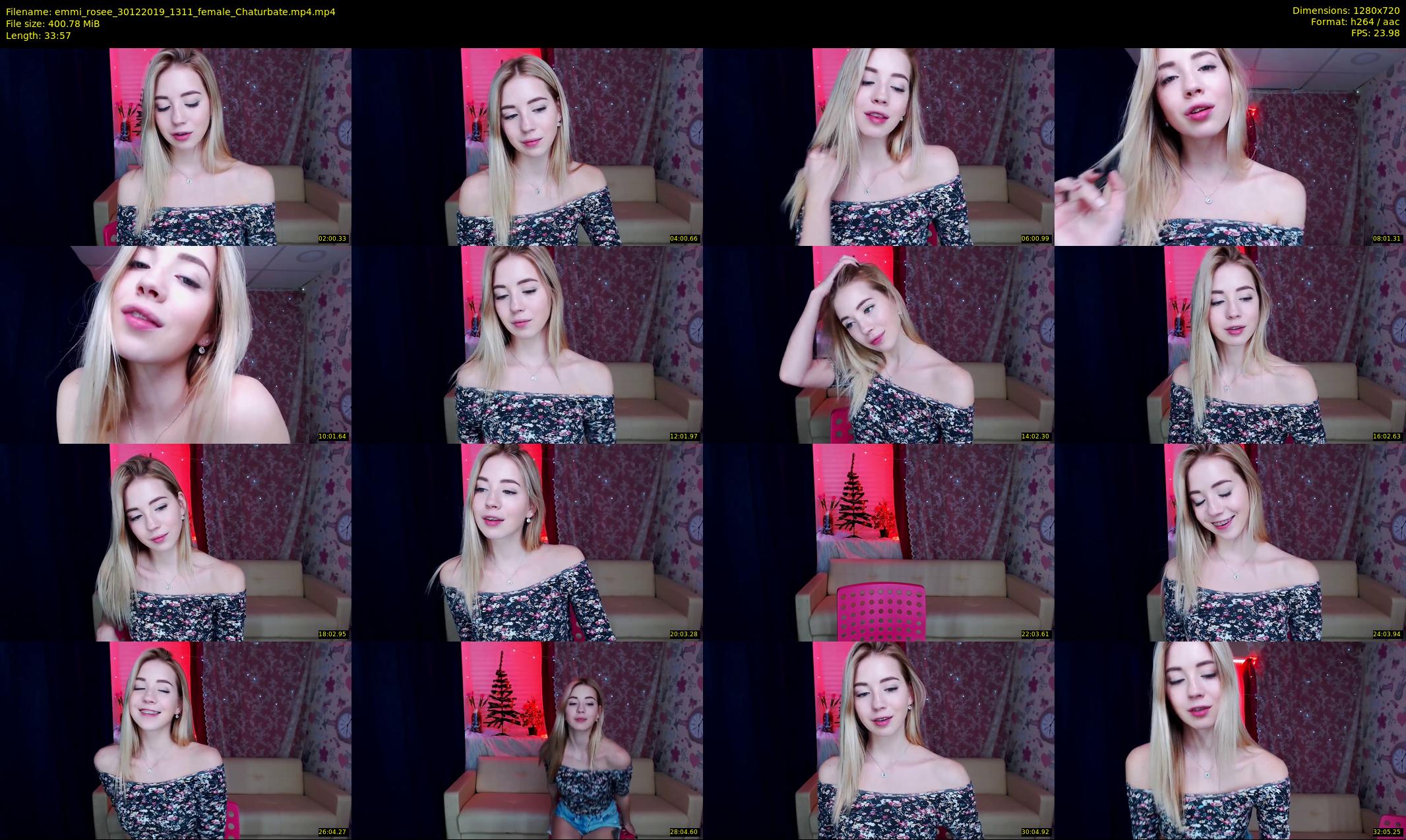 emmi_rosee — 34 minute Chaturbate female cam show recording, 720p, Dec 30, 2019