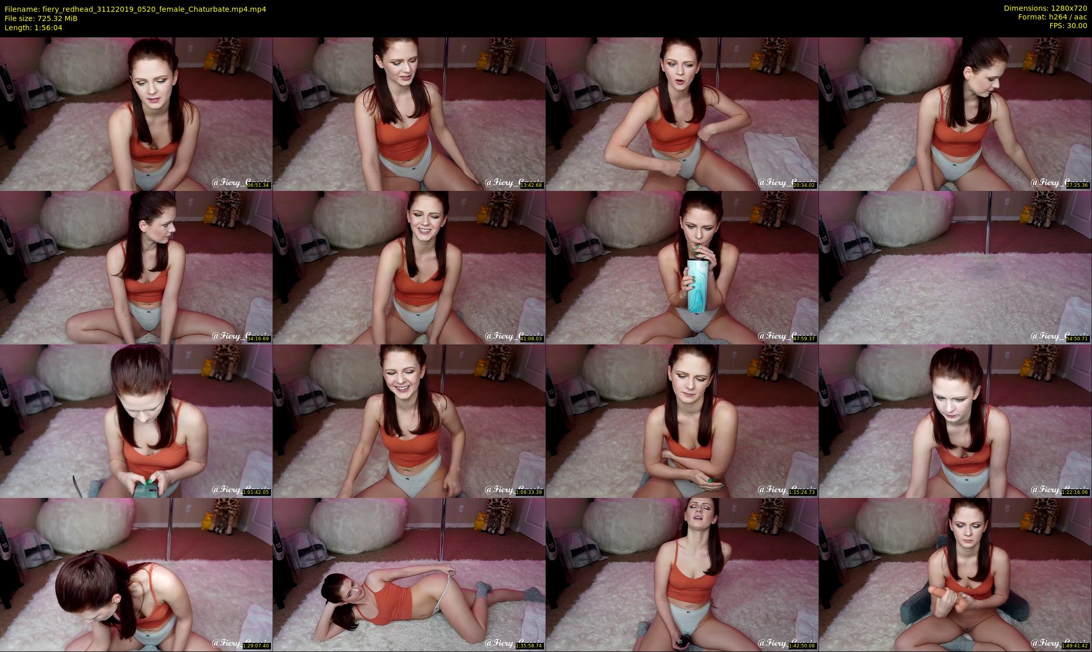 fiery_redhead — 117 minute Chaturbate female cam show recording, 720p, Dec 31, 2019