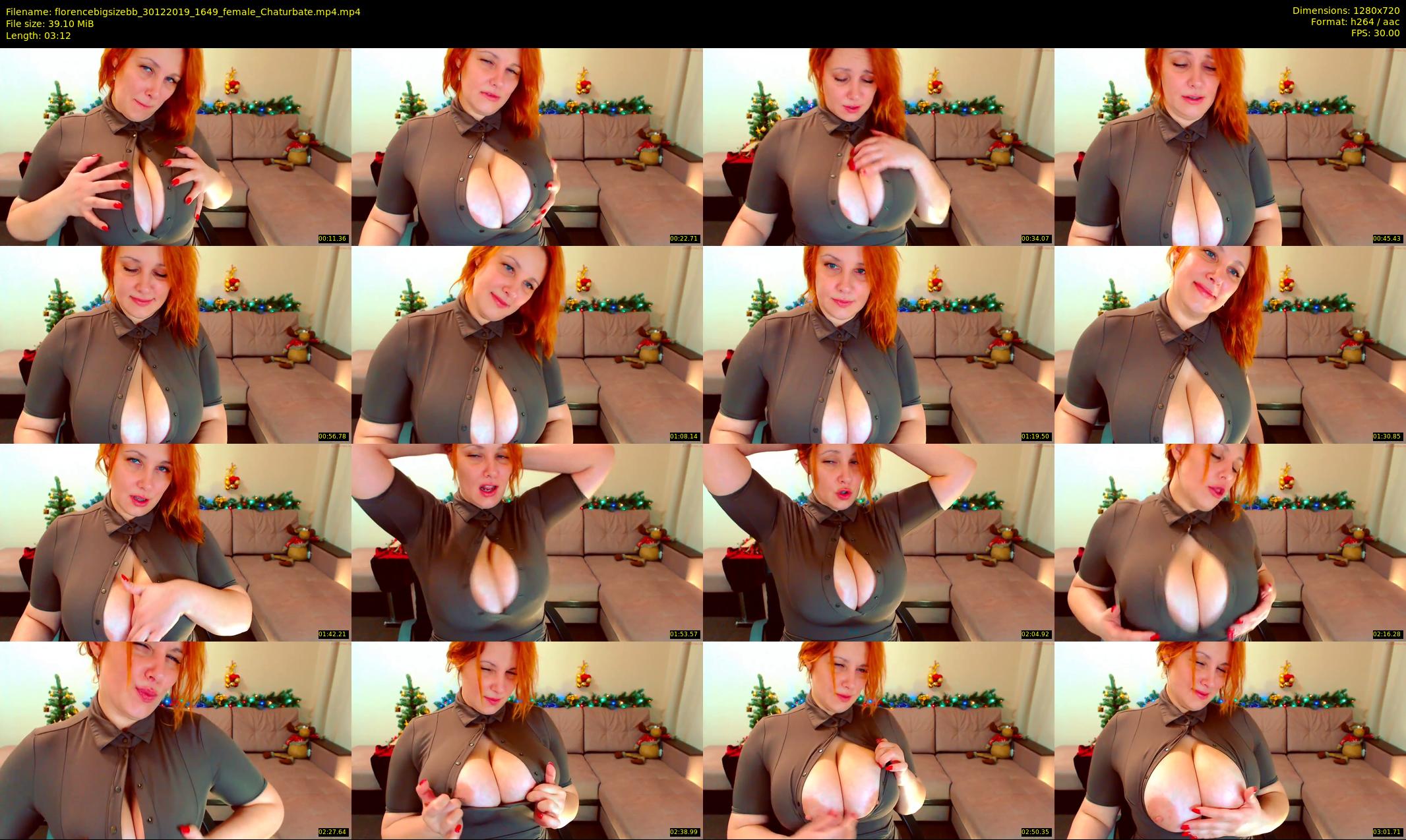 florencebigsizebb — 4 minute Chaturbate female cam show recording, 720p, Dec 30, 2019