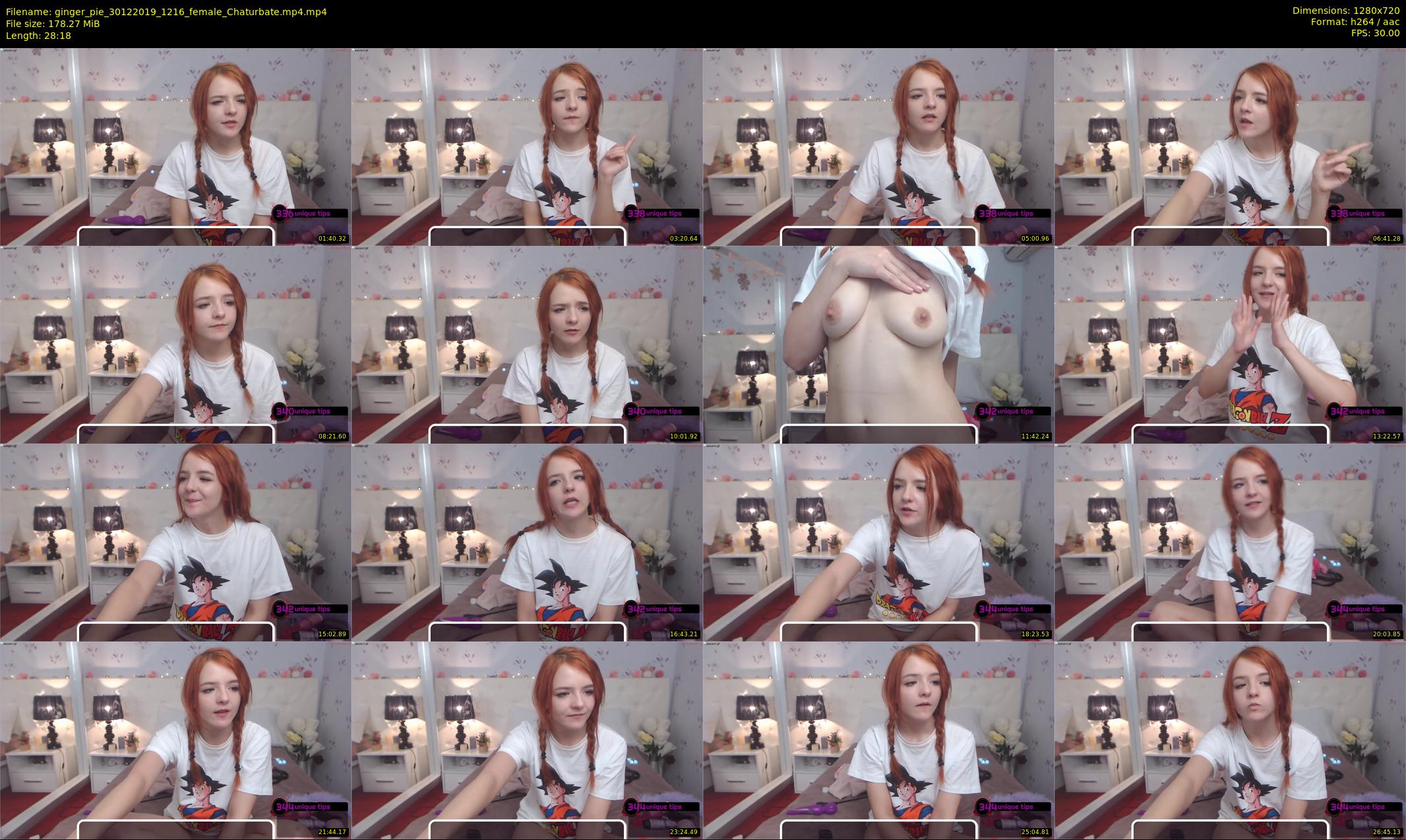 ginger_pie — 29 minute Chaturbate female cam show recording, 720p, Dec 30, 2019
