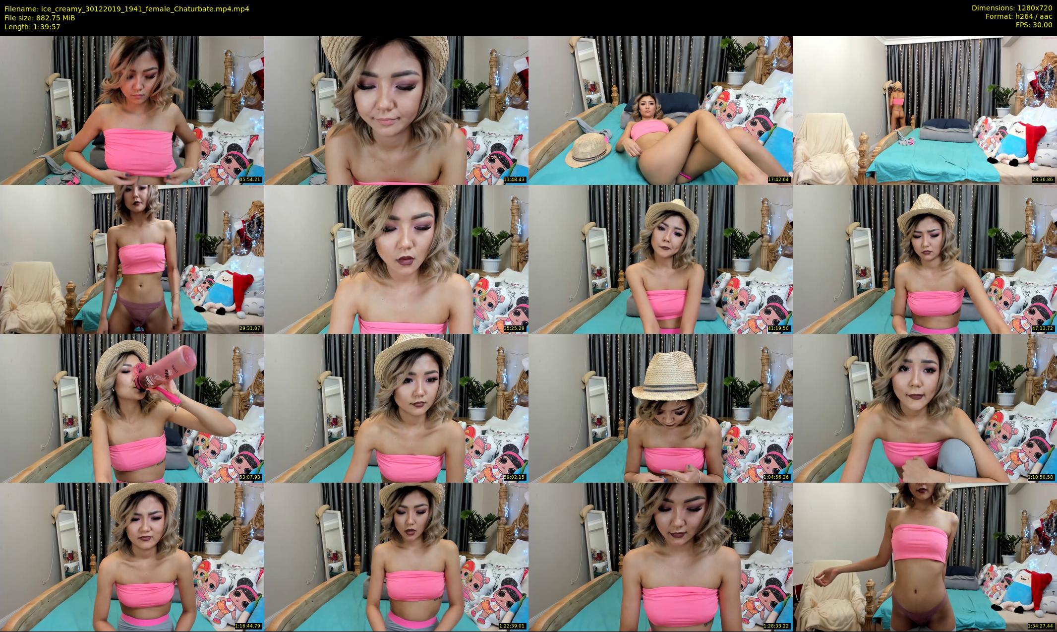 ice_creamy — 100 minute Chaturbate female cam show recording, 720p, Dec 30, 2019