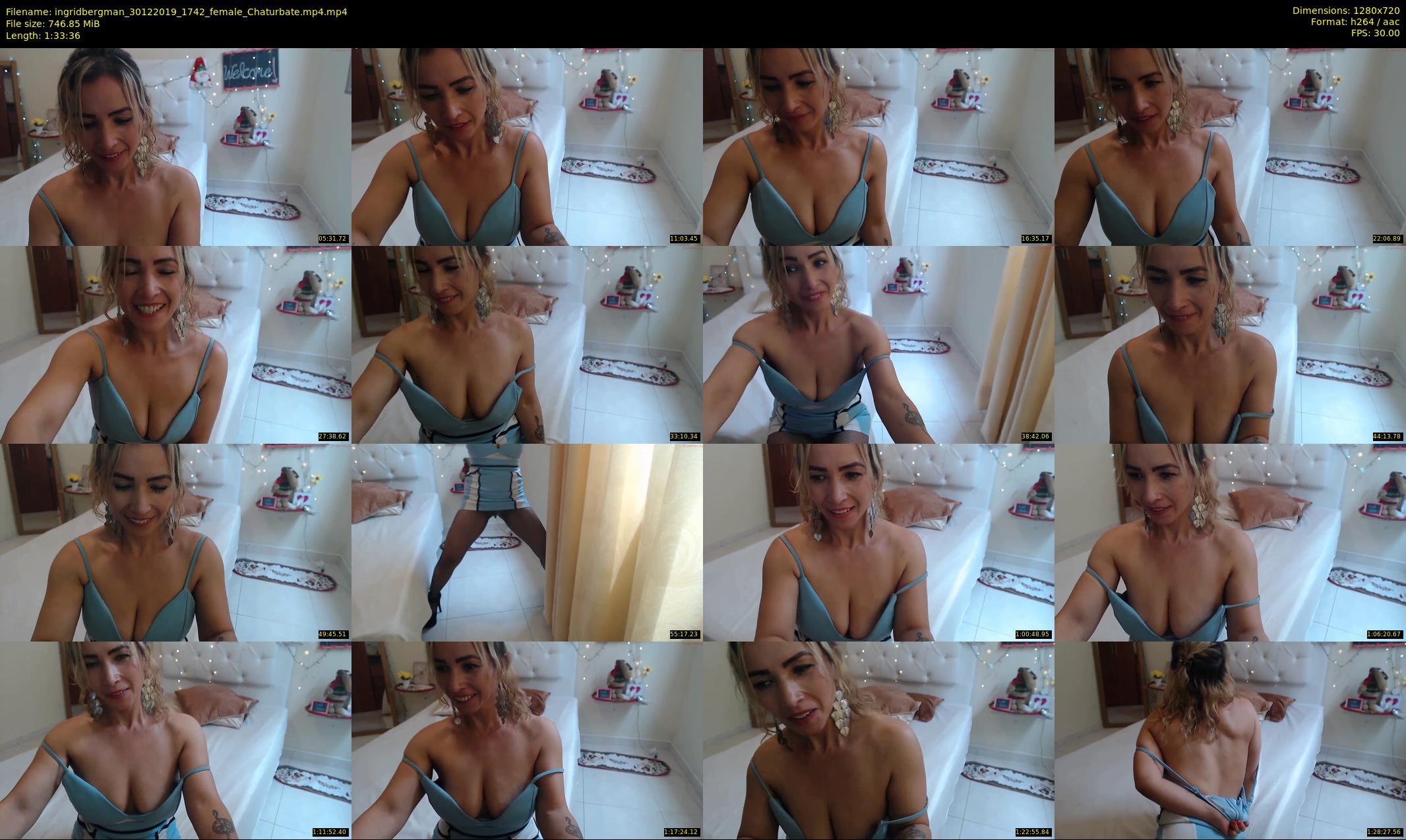 ingridbergman — 94 minute Chaturbate female cam show recording, 720p, Dec 30, 2019