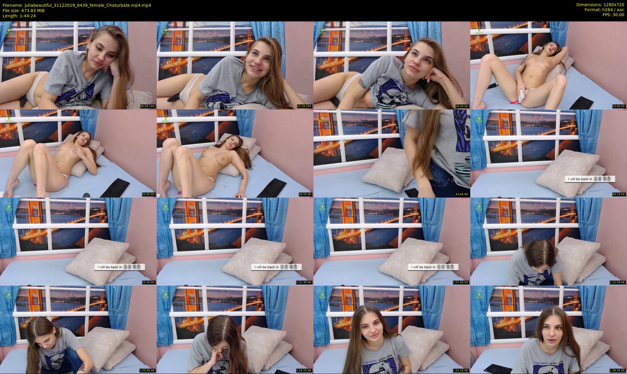 juliabeautiful — 105 minute Chaturbate female cam show recording, 720p, Dec 31, 2019