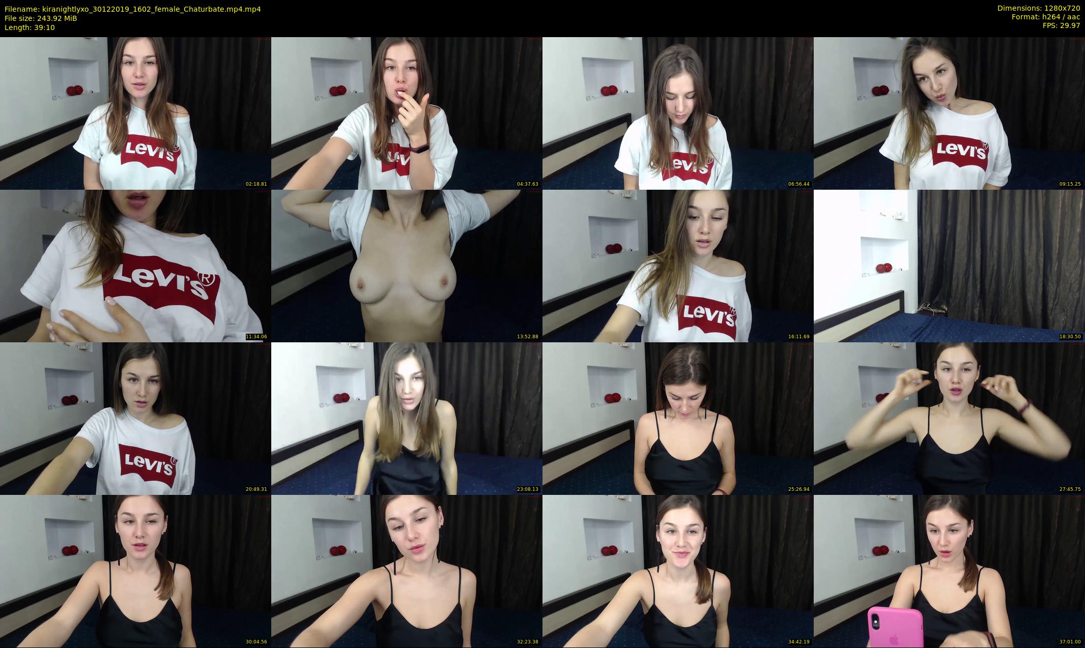 kiranightlyxo — 40 minute Chaturbate female cam show recording, 720p, Dec 30, 2019