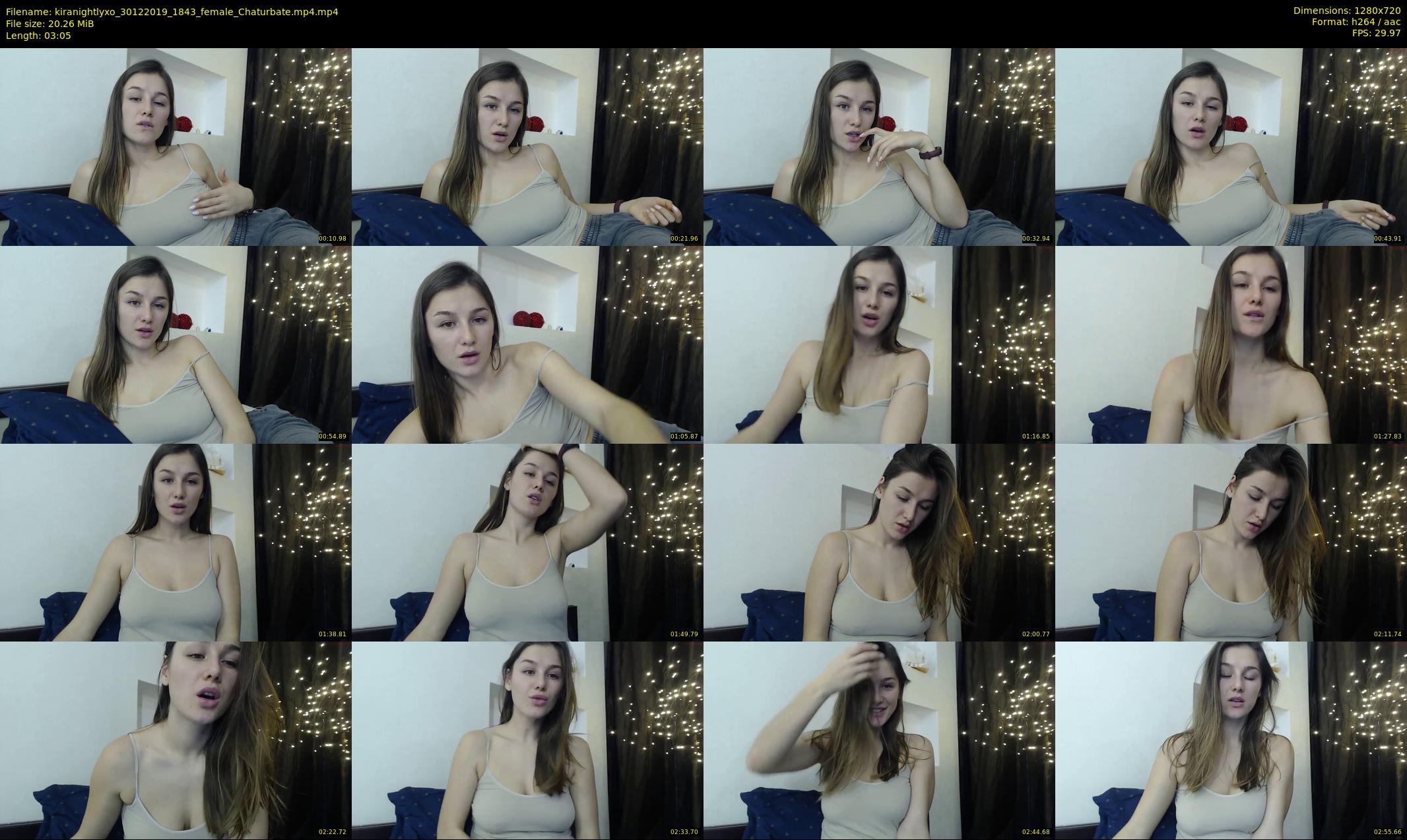 kiranightlyxo — 4 minute Chaturbate female cam show recording, 720p, Dec 30, 2019