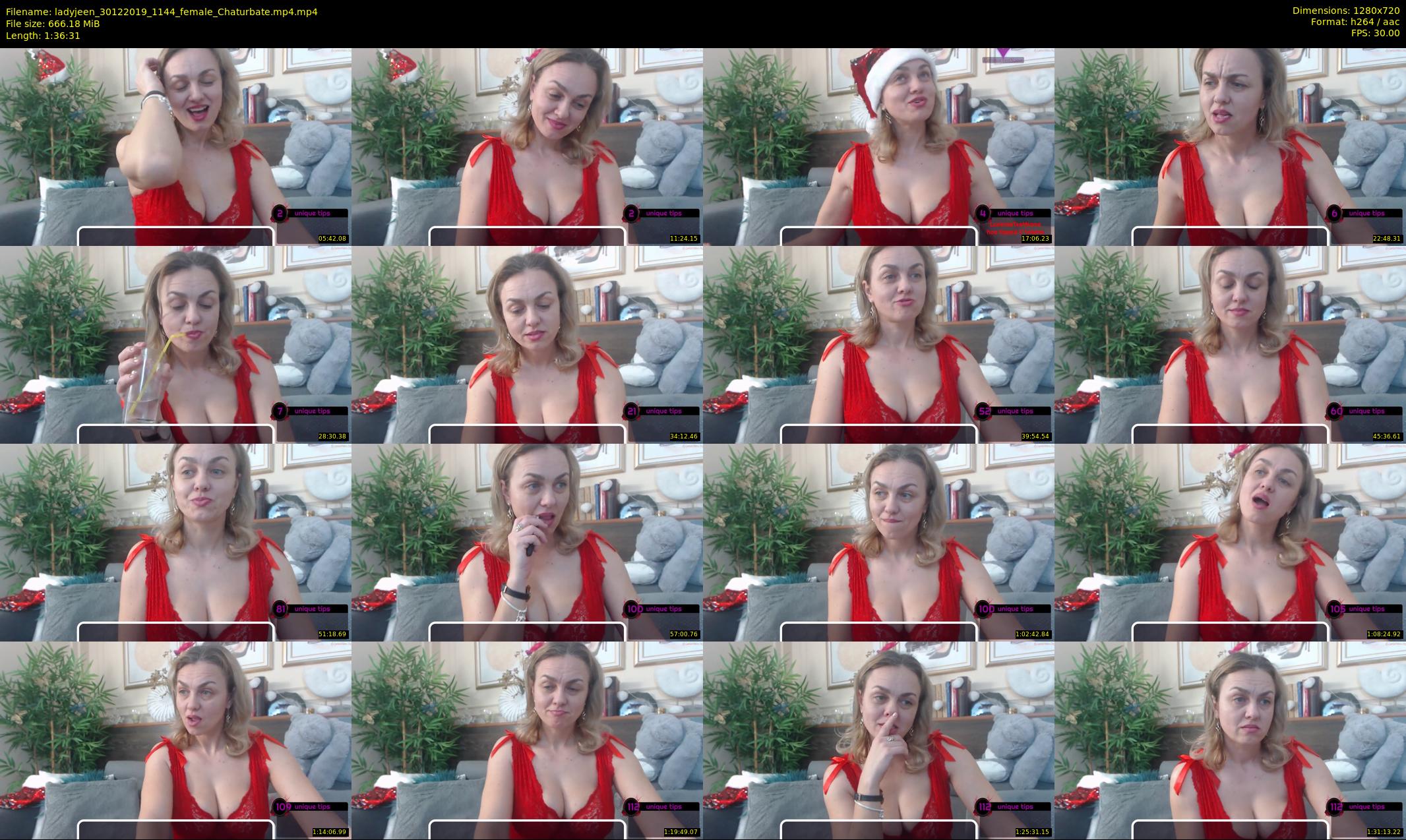 ladyjeen — 97 minute Chaturbate female cam show recording, 720p, Dec 30, 2019