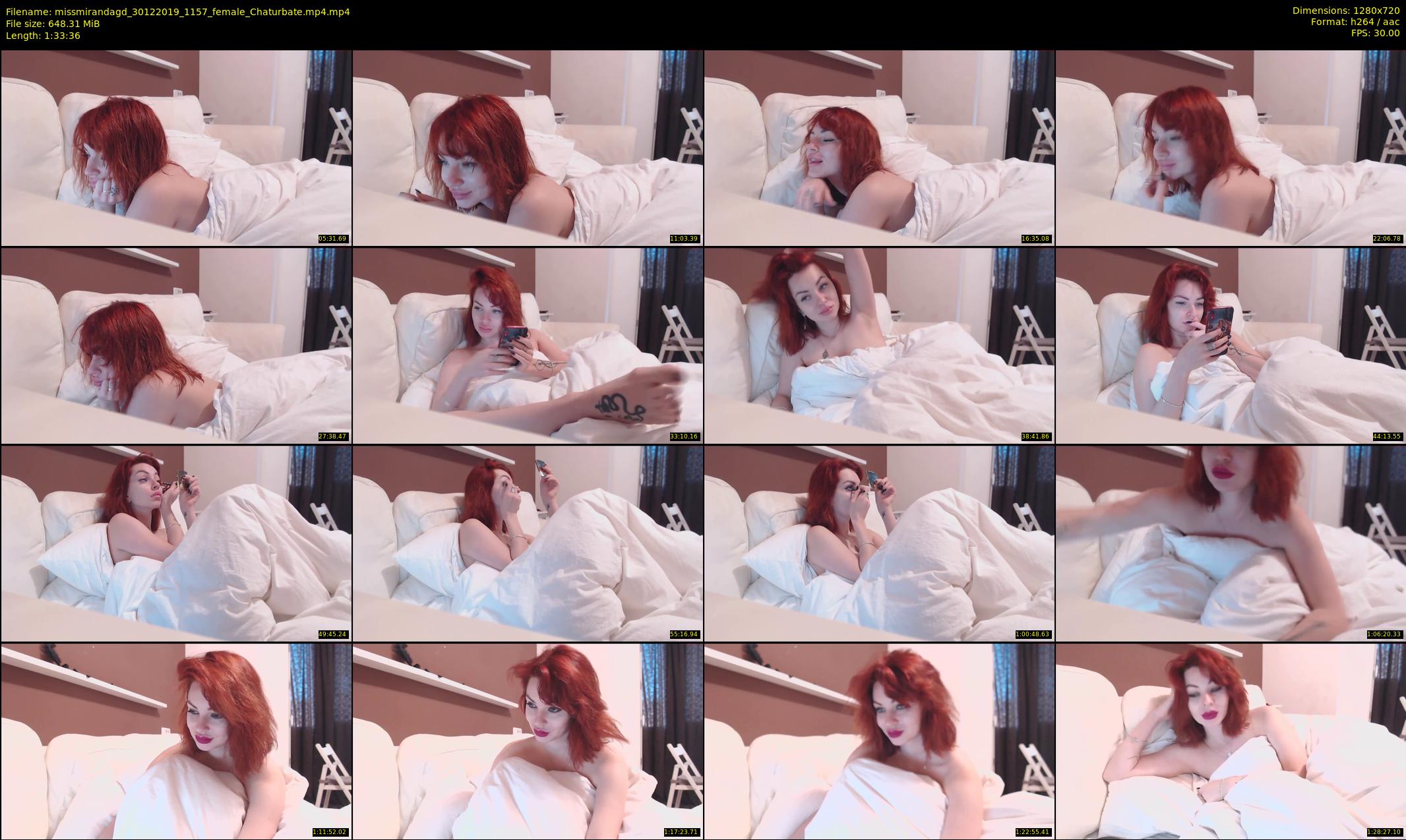 missmirandagd — 94 minute Chaturbate female cam show recording, 720p, Dec 30, 2019