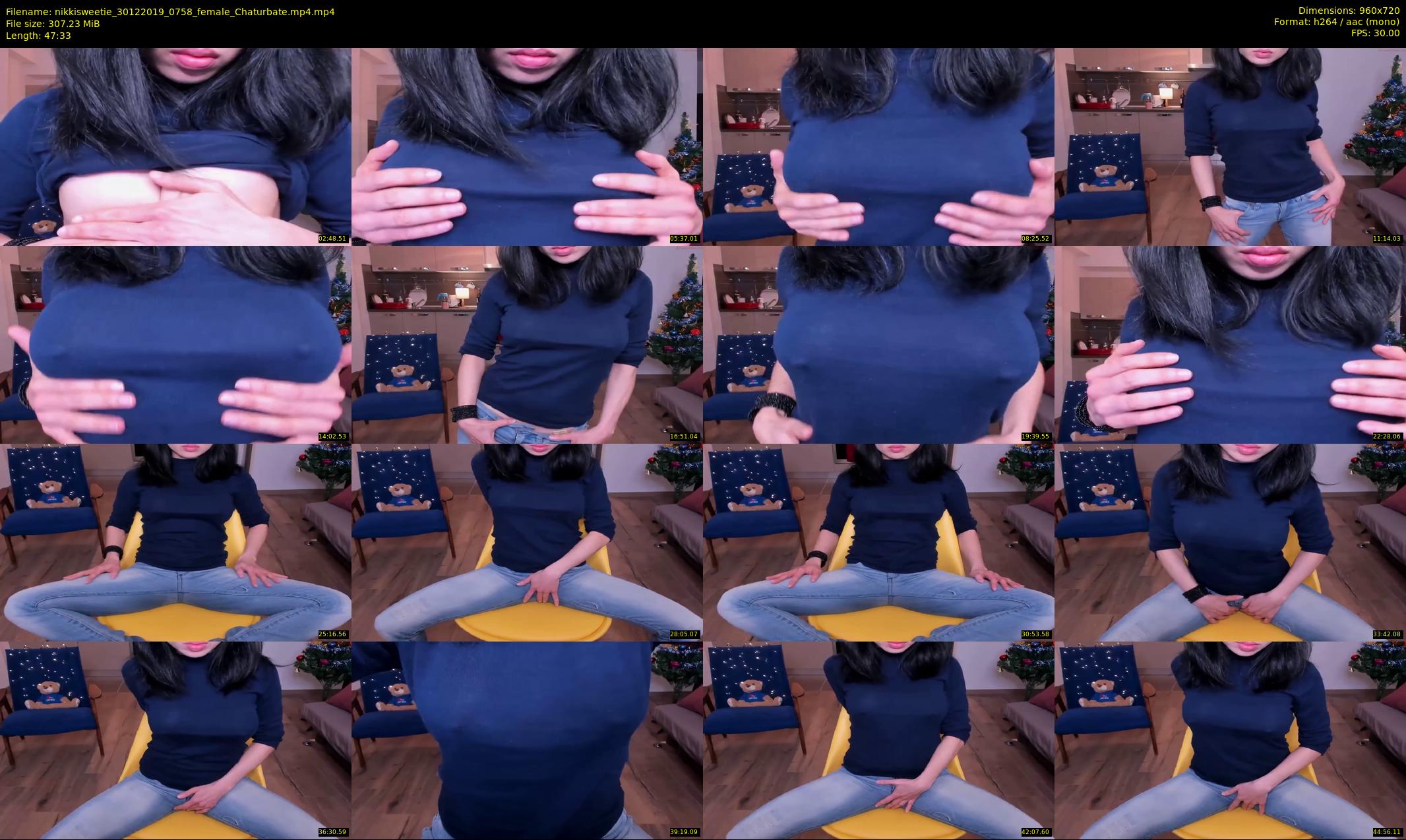 nikkisweetie — 48 minute Chaturbate female cam show recording, 720p, Dec 30, 2019