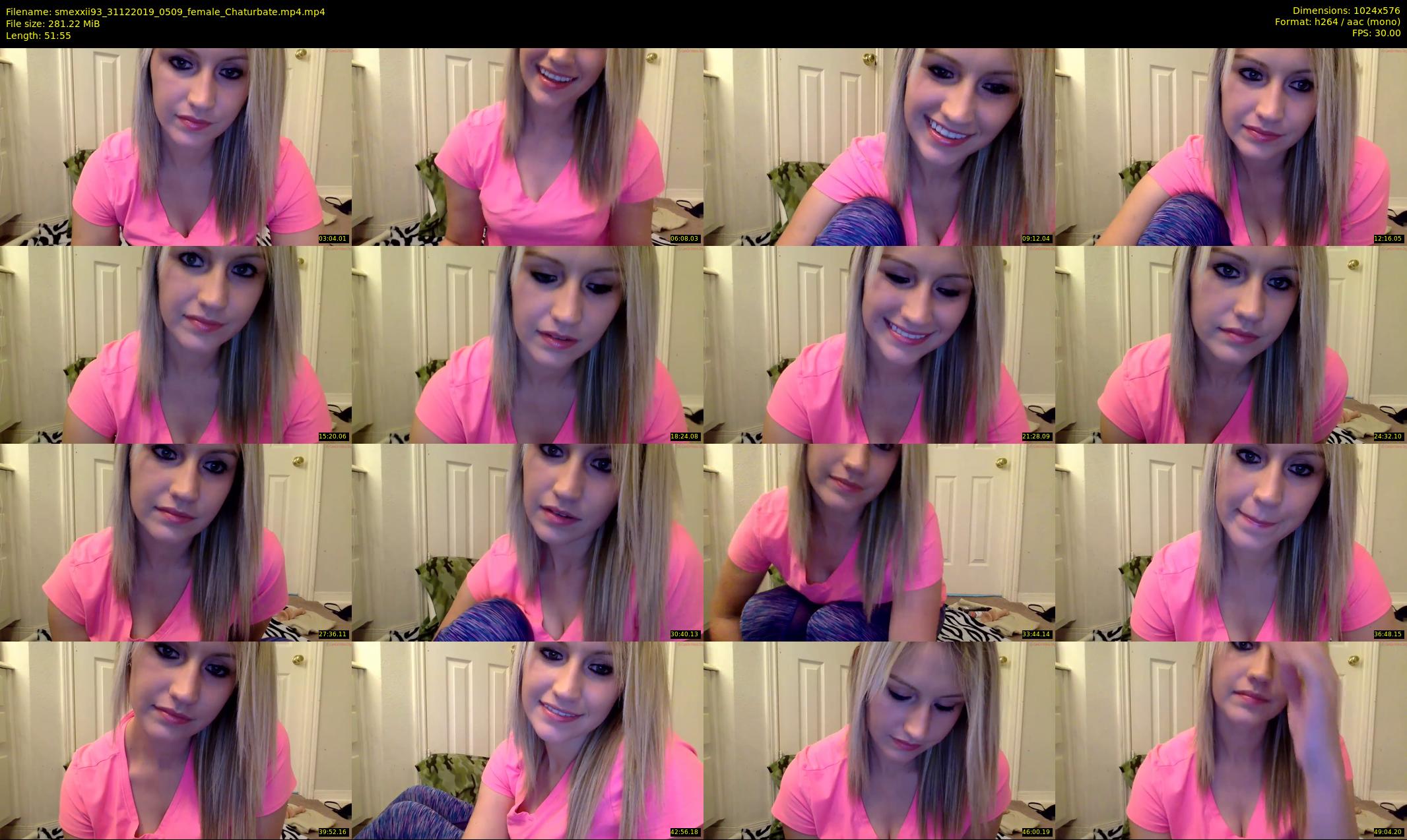 smexxii93 — 52 minute Chaturbate female cam show recording, 480p, Dec 31, 2019