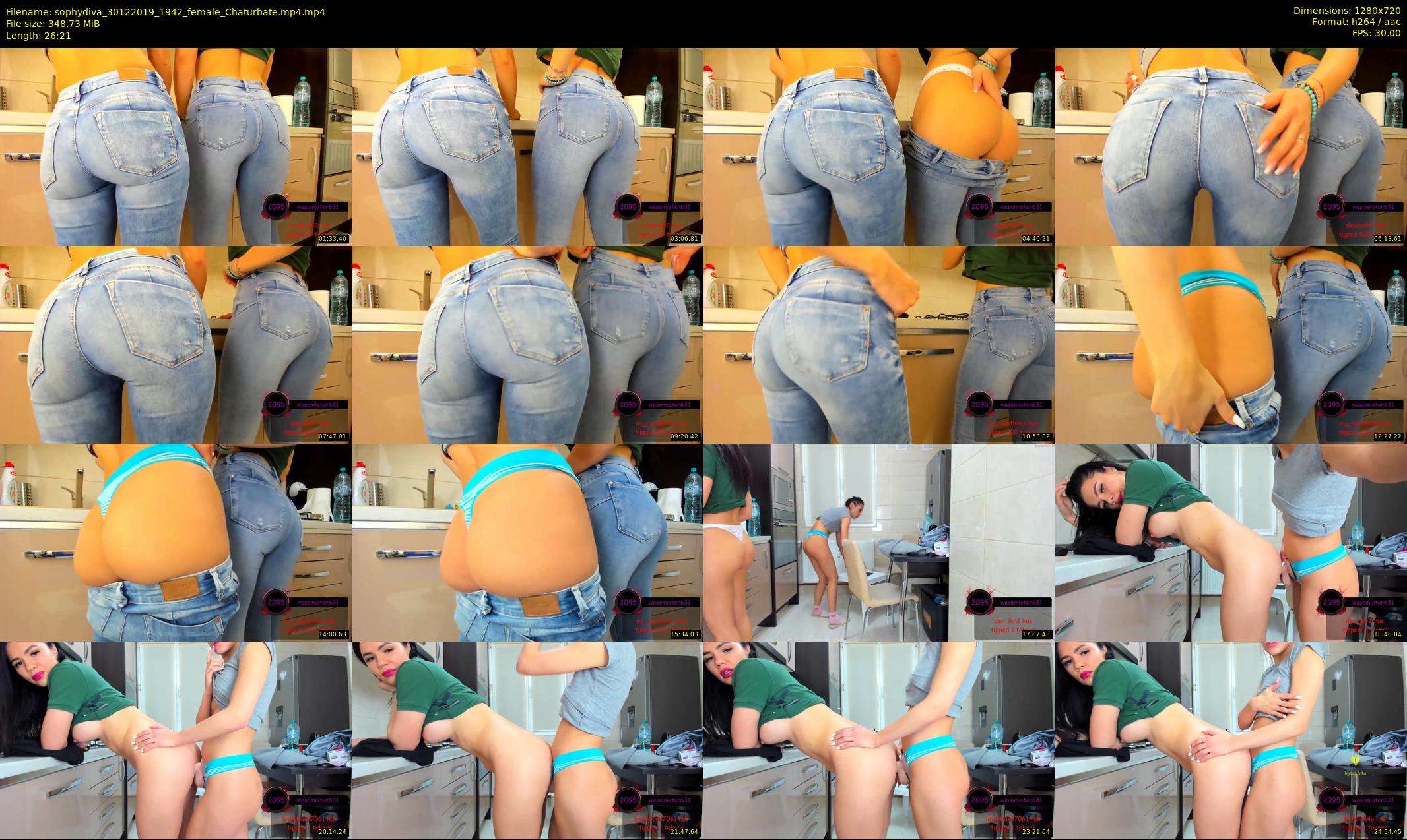 sophydiva — 27 minute Chaturbate female cam show recording, 720p, Dec 30, 2019