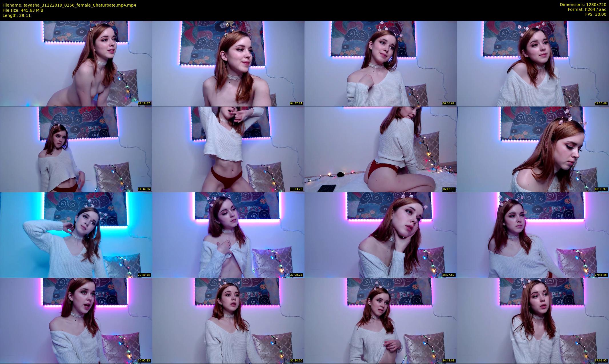 tayasha — 40 minute Chaturbate female cam show recording, 720p, Dec 31, 2019