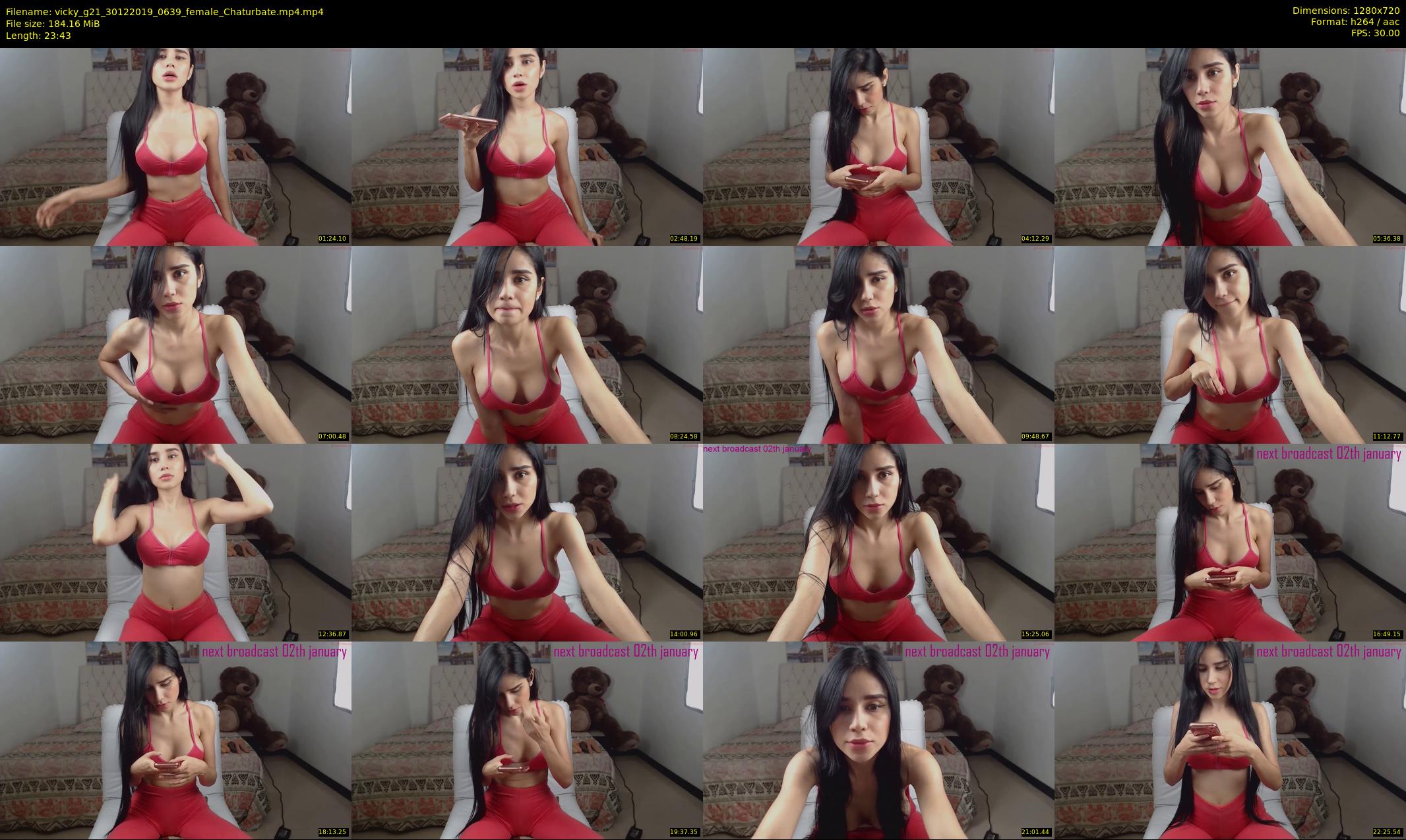 vicky_g21 — 24 minute Chaturbate female cam show recording, 720p, Dec 30, 2019